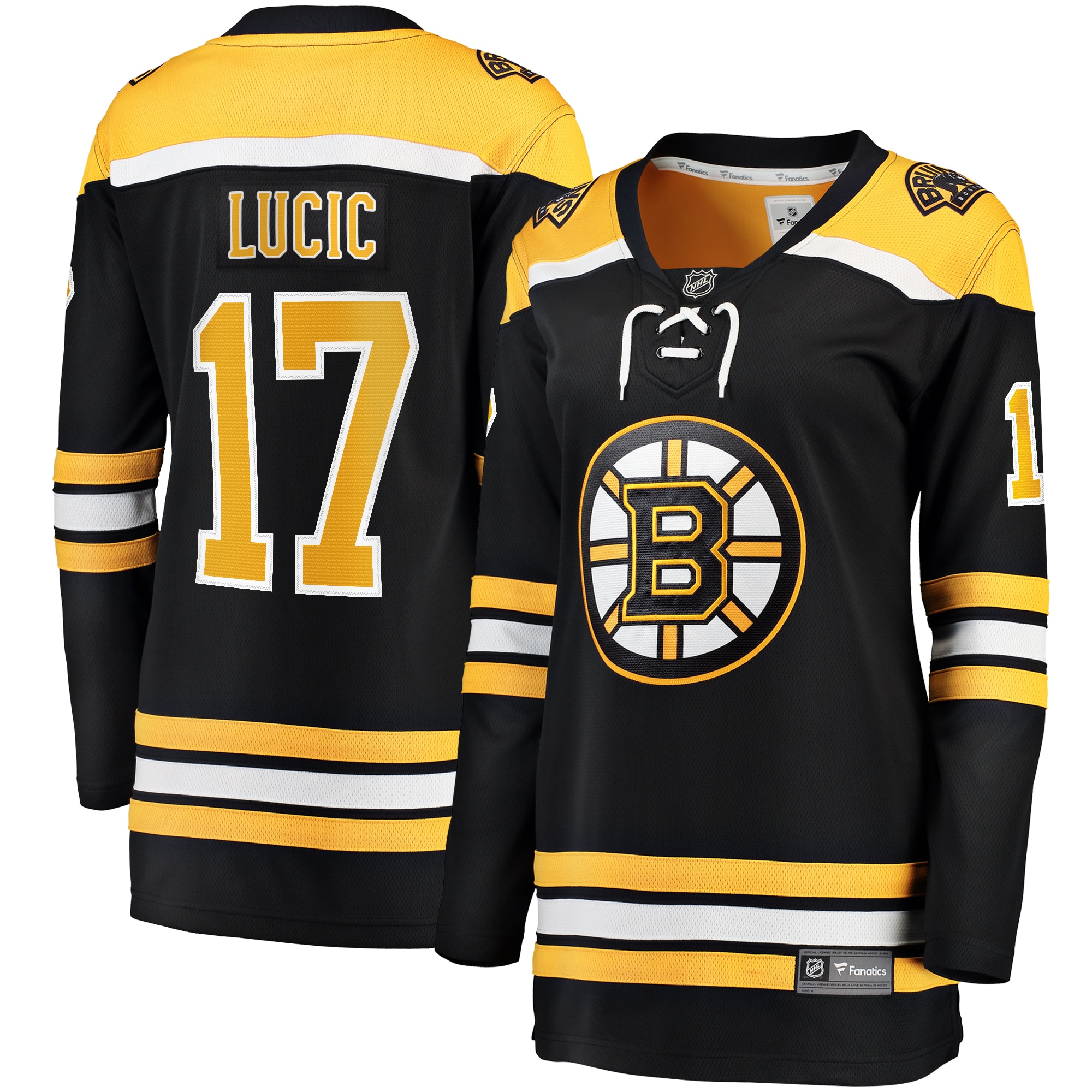 Women's Boston Bruins Milan Lucic Black Home Breakaway Player Jersey - JS138 