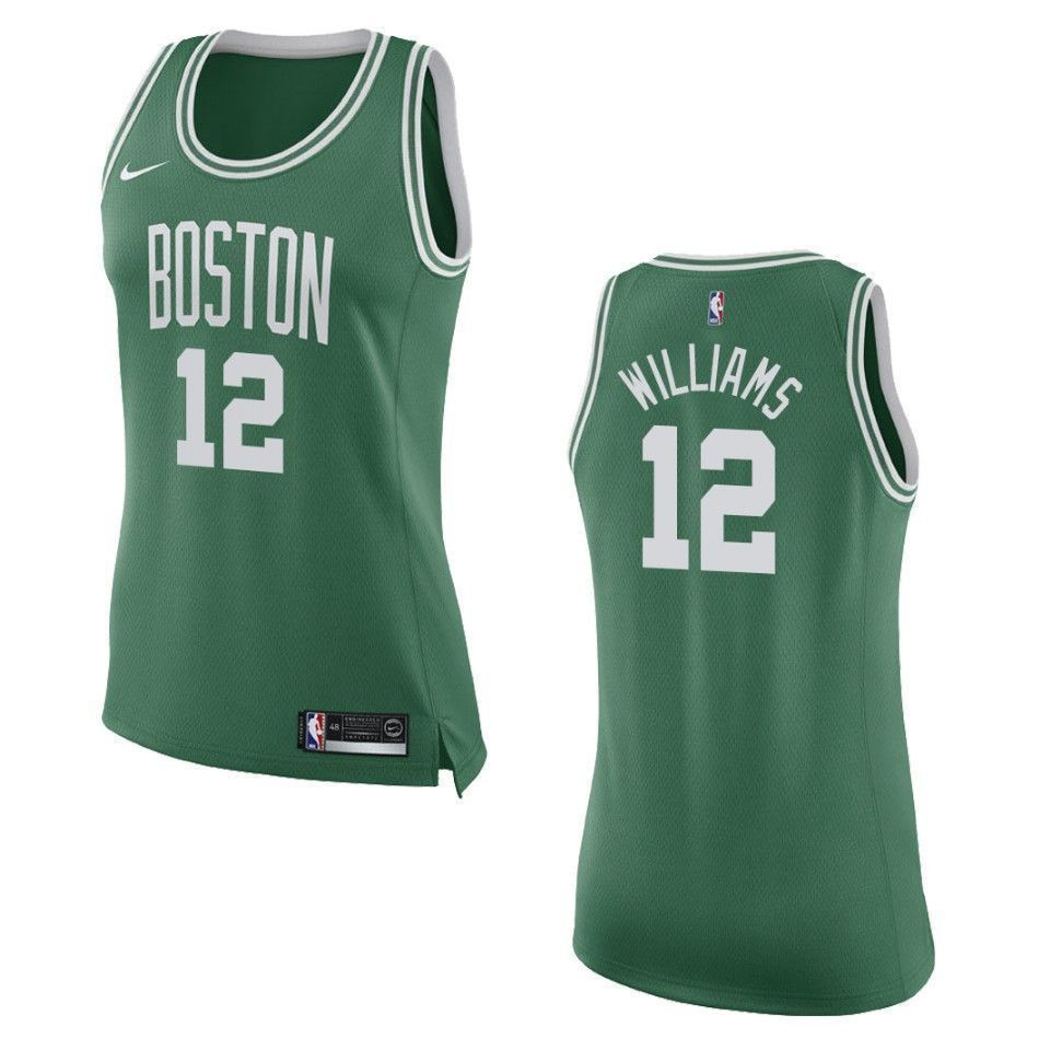 Women's Boston Celtics 12 Grant Williams Icon Swingman Jersey - Green - JS642