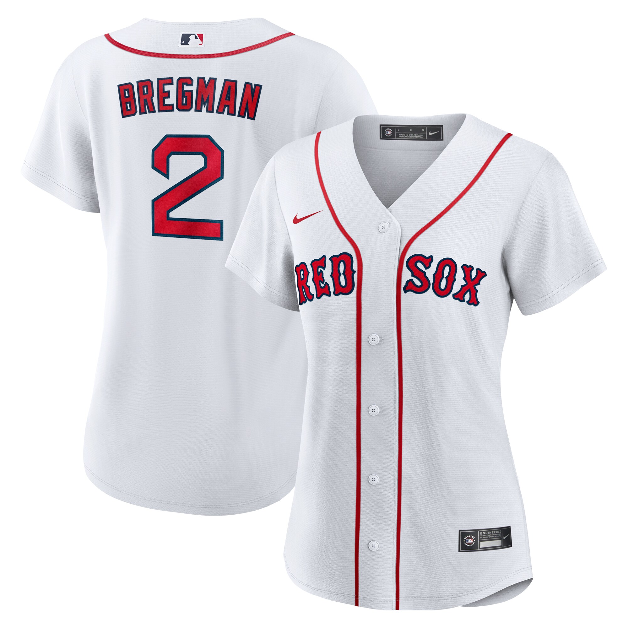 Women's Boston Red Sox Alex Bregman White Home 1.0 Player Jersey