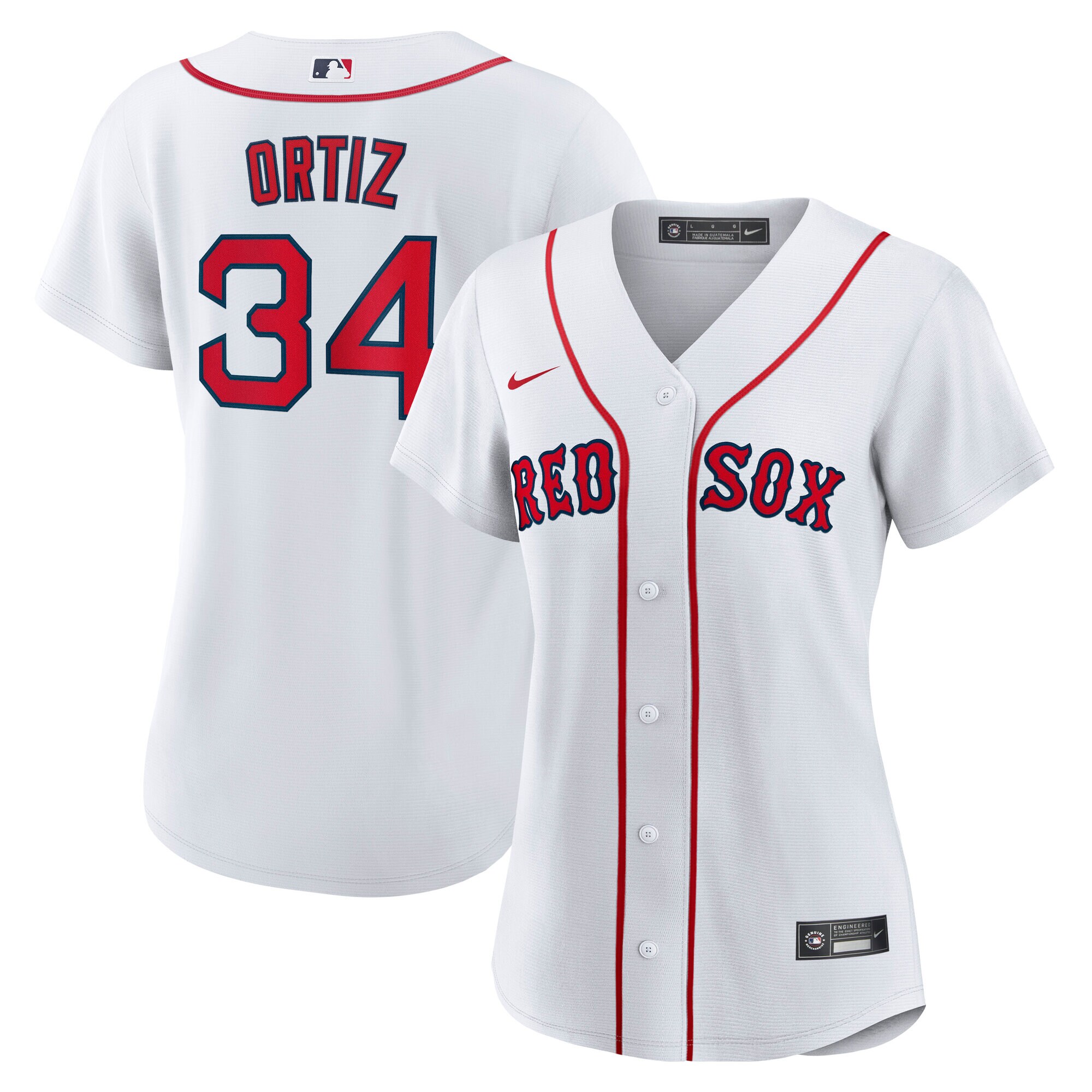 Women's Boston Red Sox David Ortiz White Home Jersey