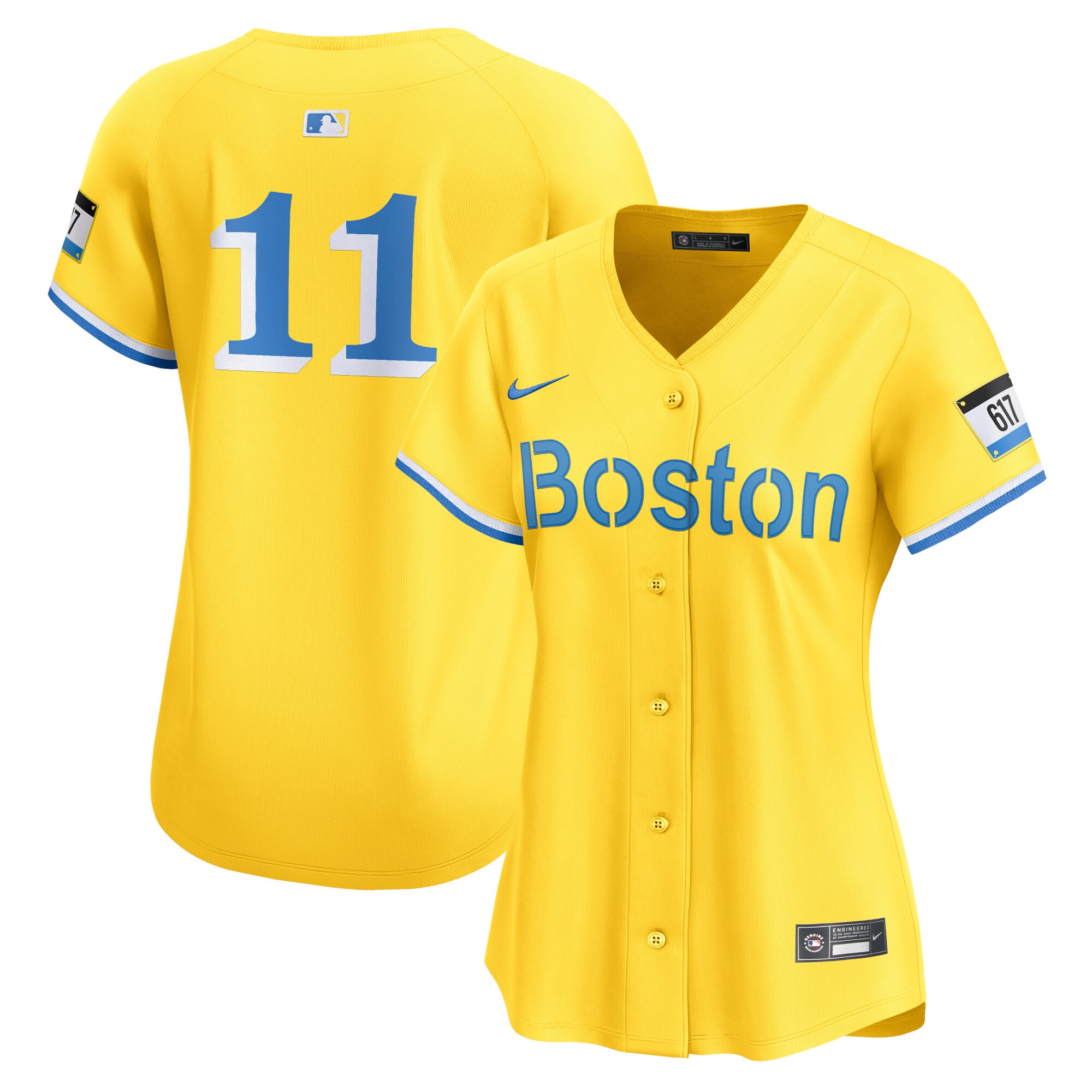 Women's Boston Red Sox Rafael Devers Gold City Connect Limited Player Jersey