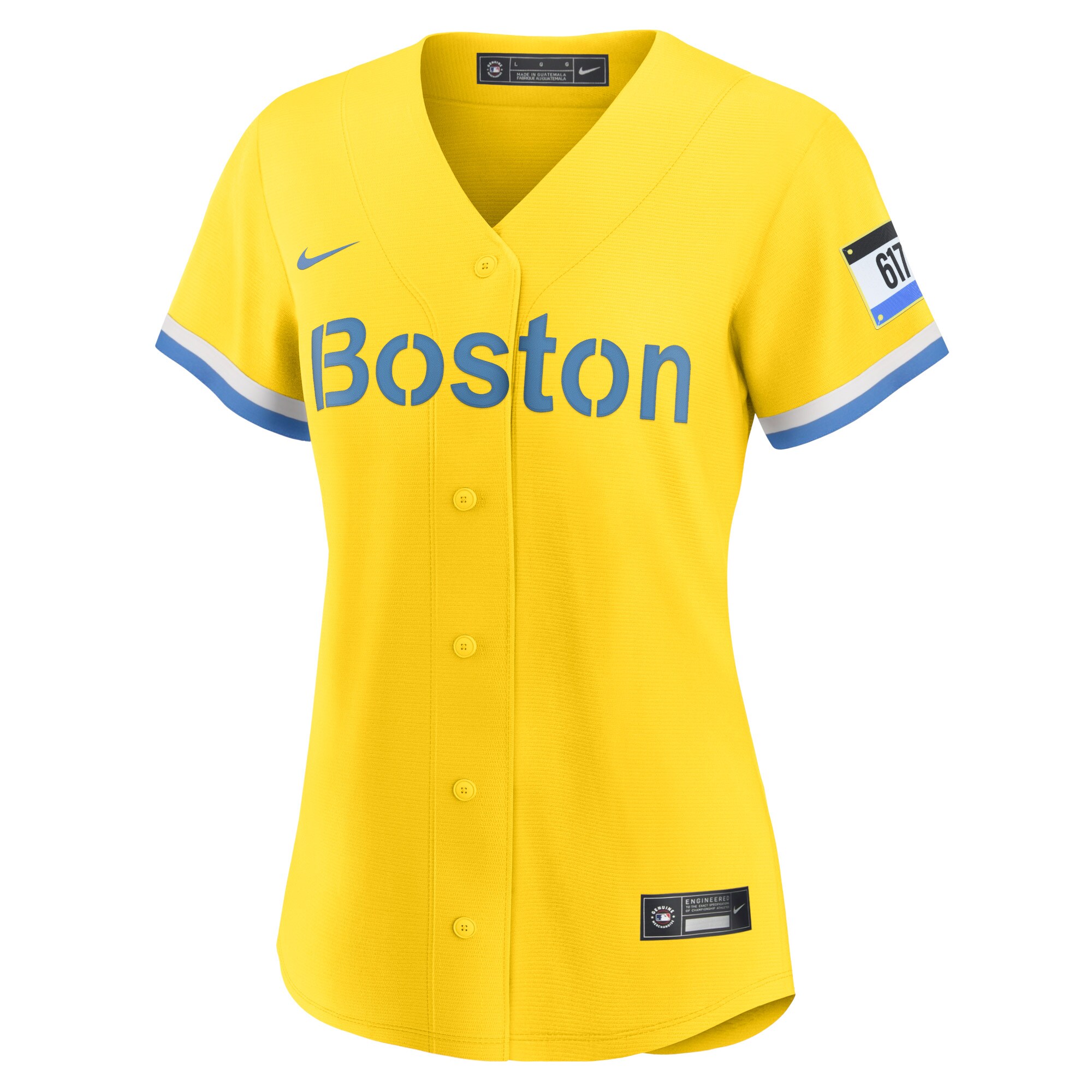 Alternative view of Women's Boston Red Sox Rafael Devers Gold City Connect Player Jersey