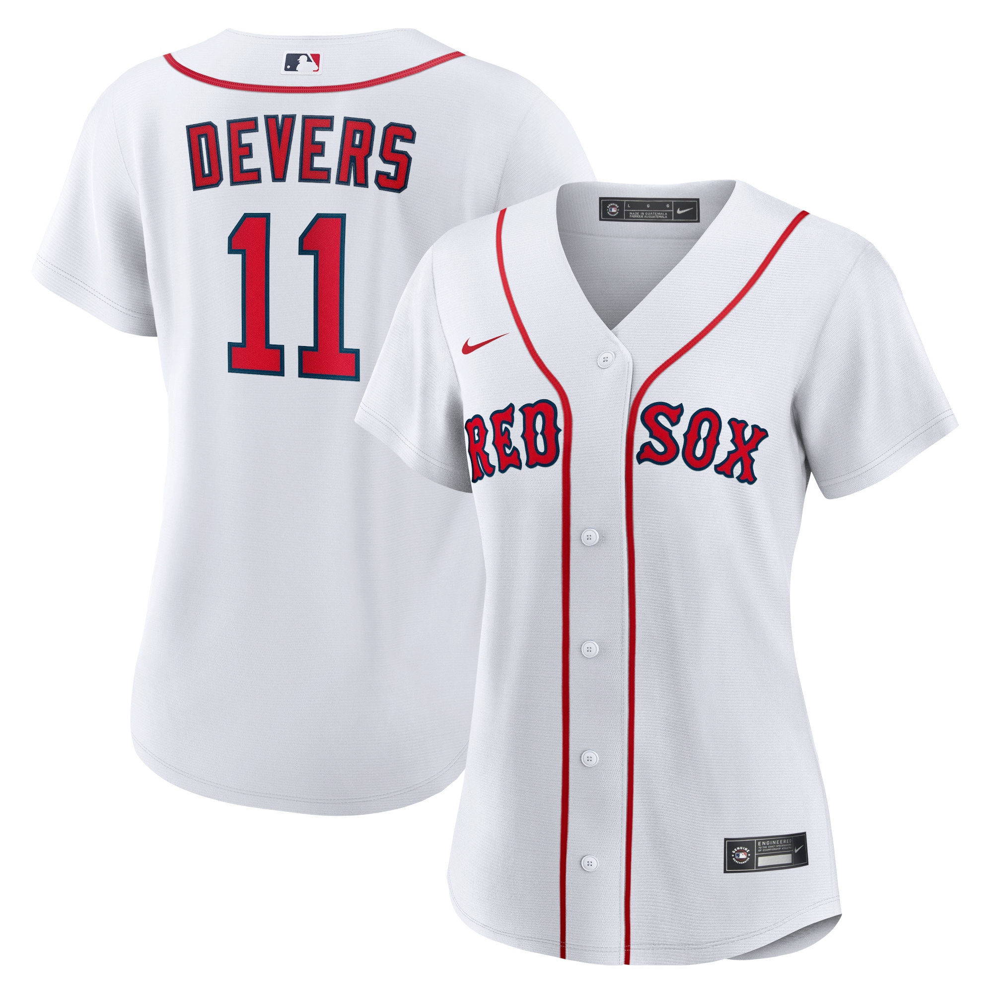 Women's Boston Red Sox Rafael Devers White Home Player Jersey