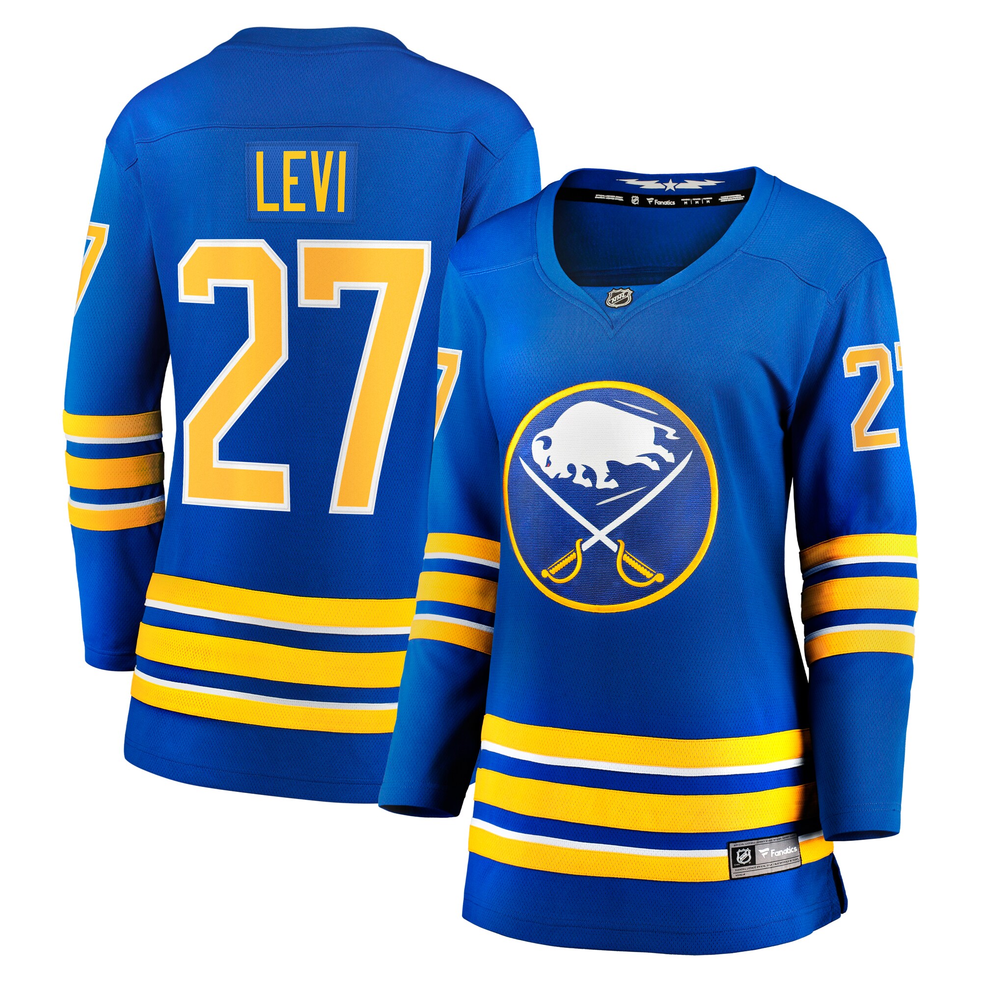 Women's Buffalo Sabres Devon Levi Royal Home Breakaway Player Jersey - JS597 