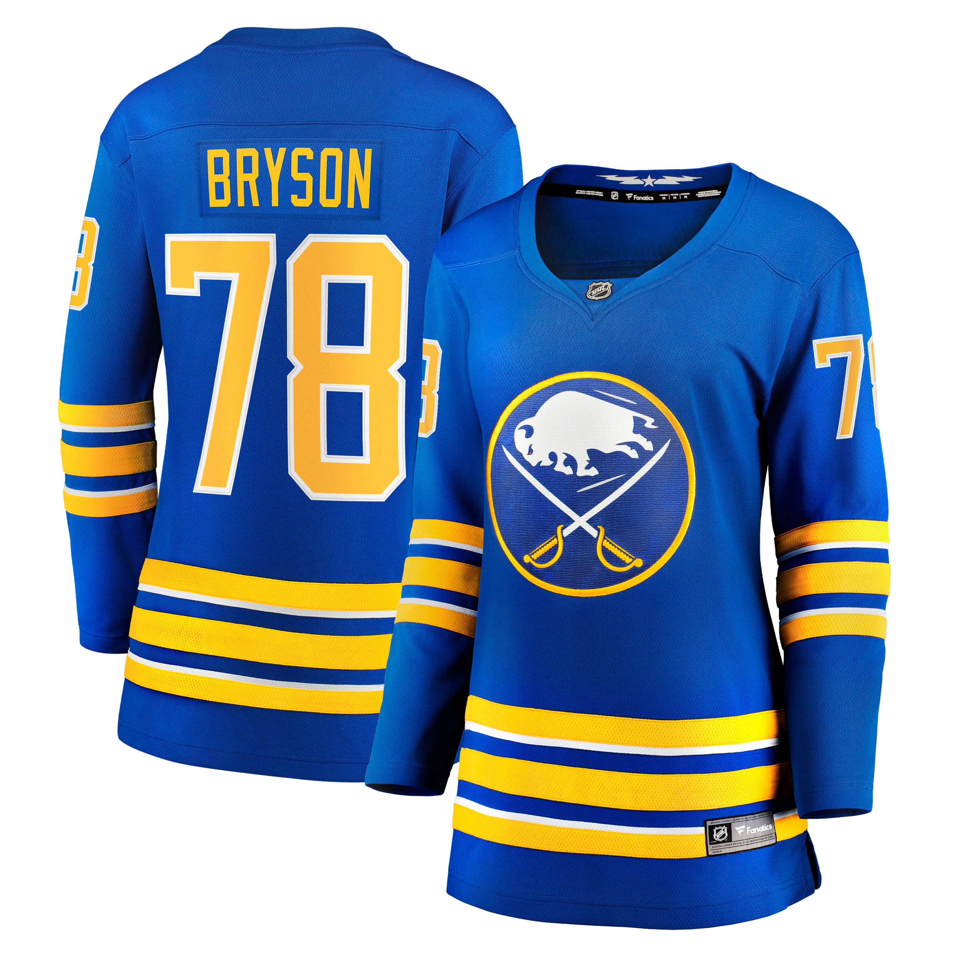 Women's Buffalo Sabres Jacob Bryson Royal Home Breakaway Player Jersey - JS377 