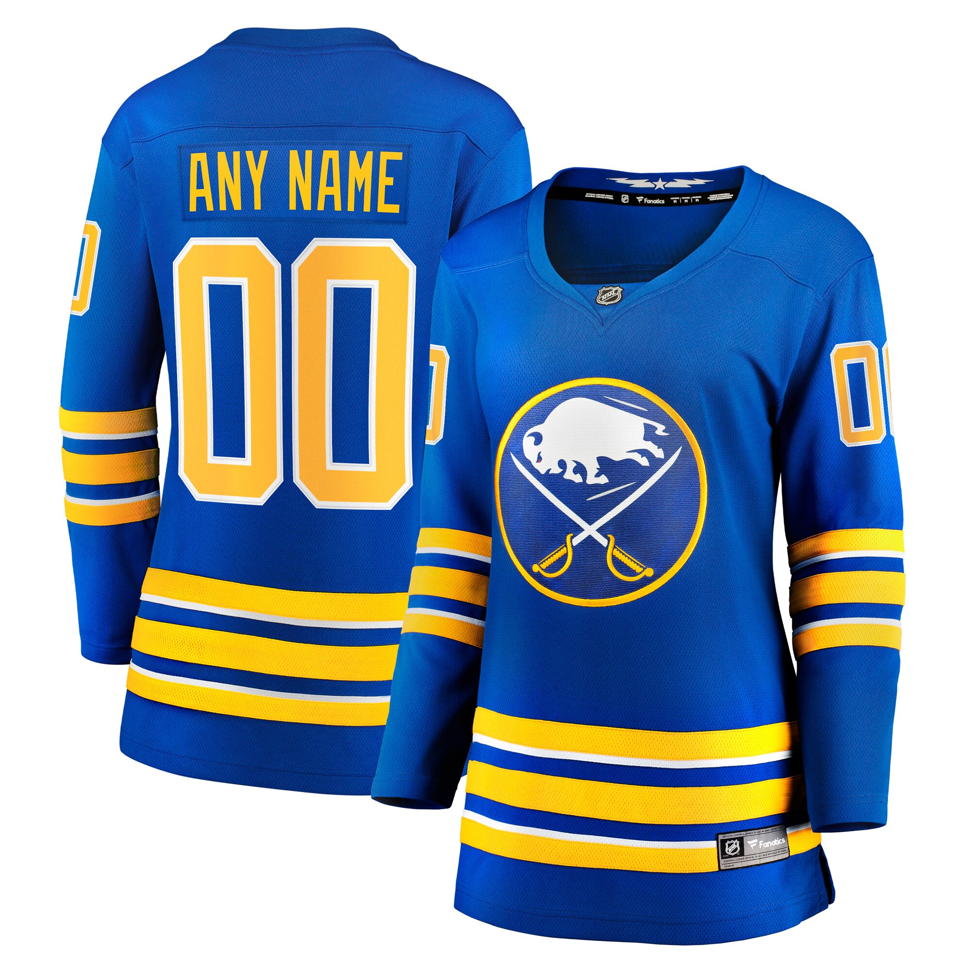 Women's Buffalo Sabres Royal Home Breakaway Custom Jersey - JS172 