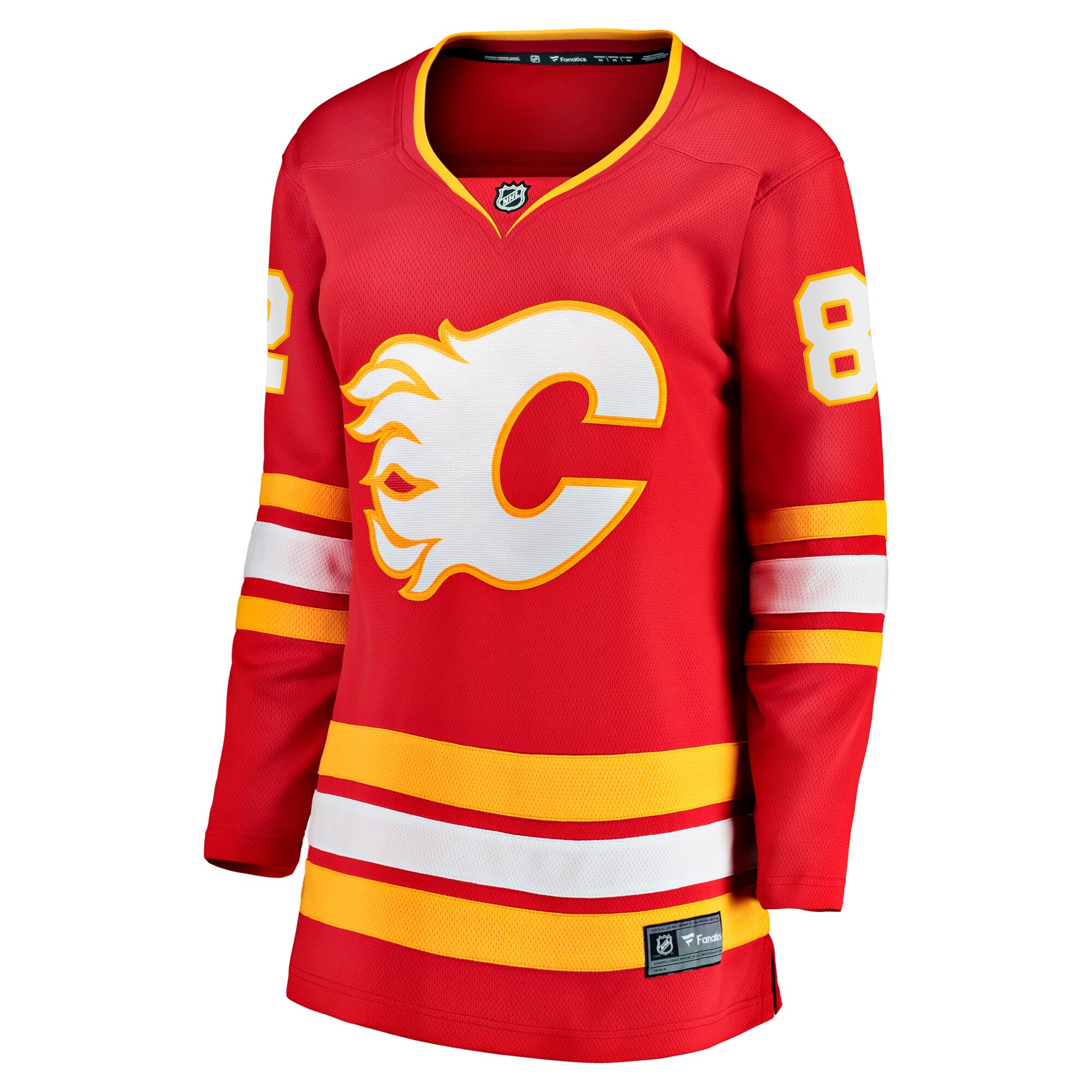 Alternative view of Women's Calgary Flames Jordan Oesterle Red Home Breakaway Jersey - JS958 