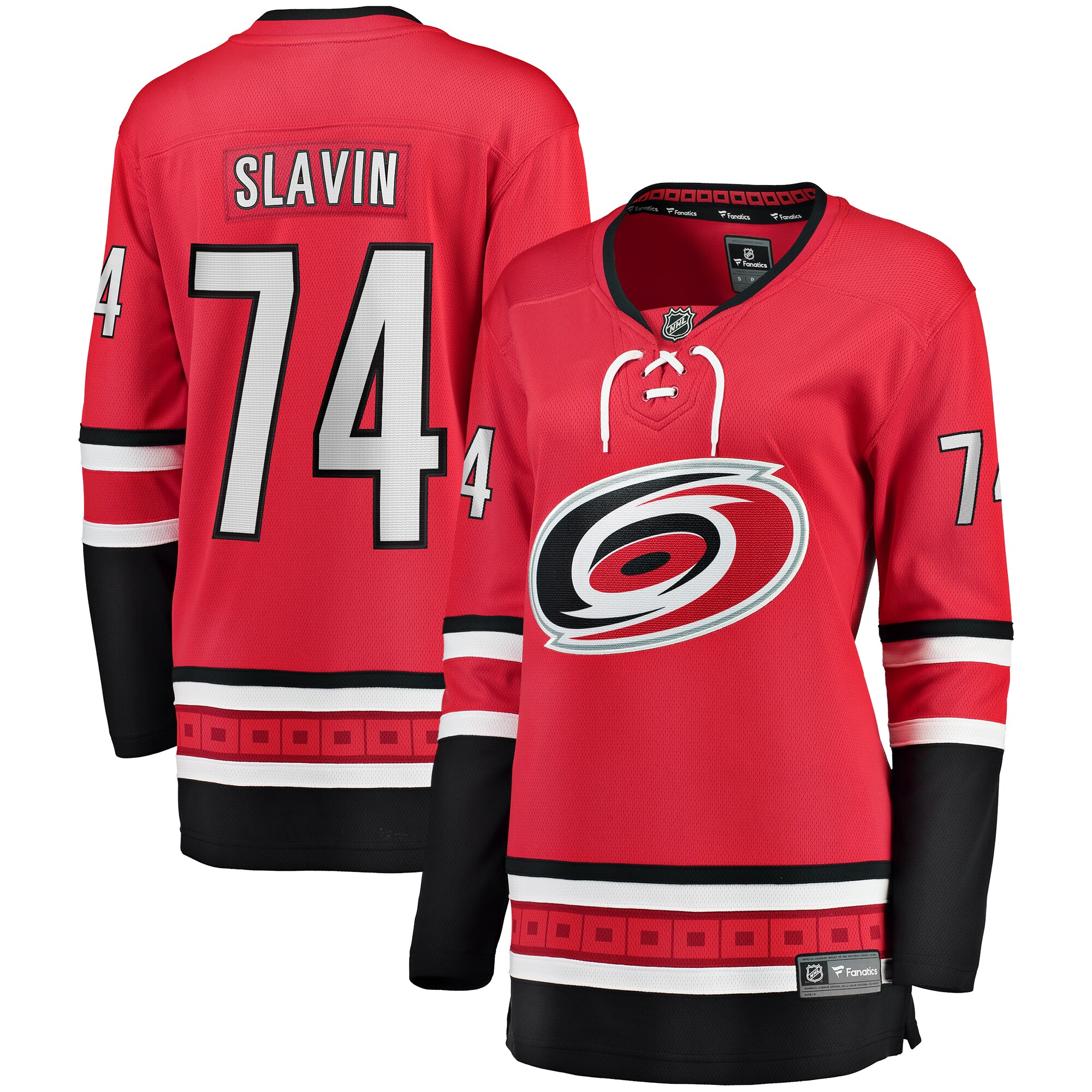 Women's Carolina Hurricanes Jaccob Slavin Red Alternate Breakaway Player Jersey - JS799 