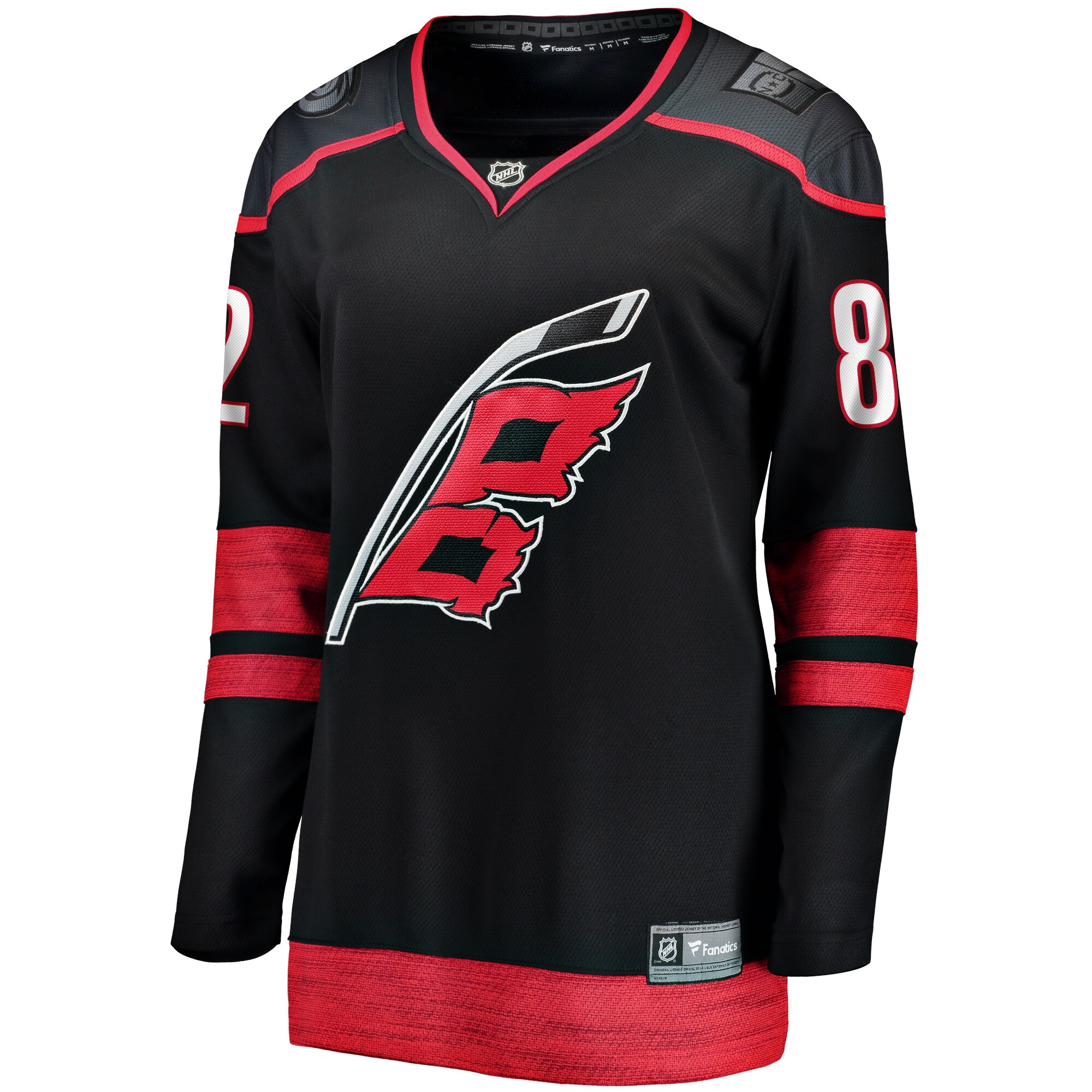 Alternative view of Women's Carolina Hurricanes Jesperi Kotkaniemi Black Home Breakaway Player Jersey - JS339 