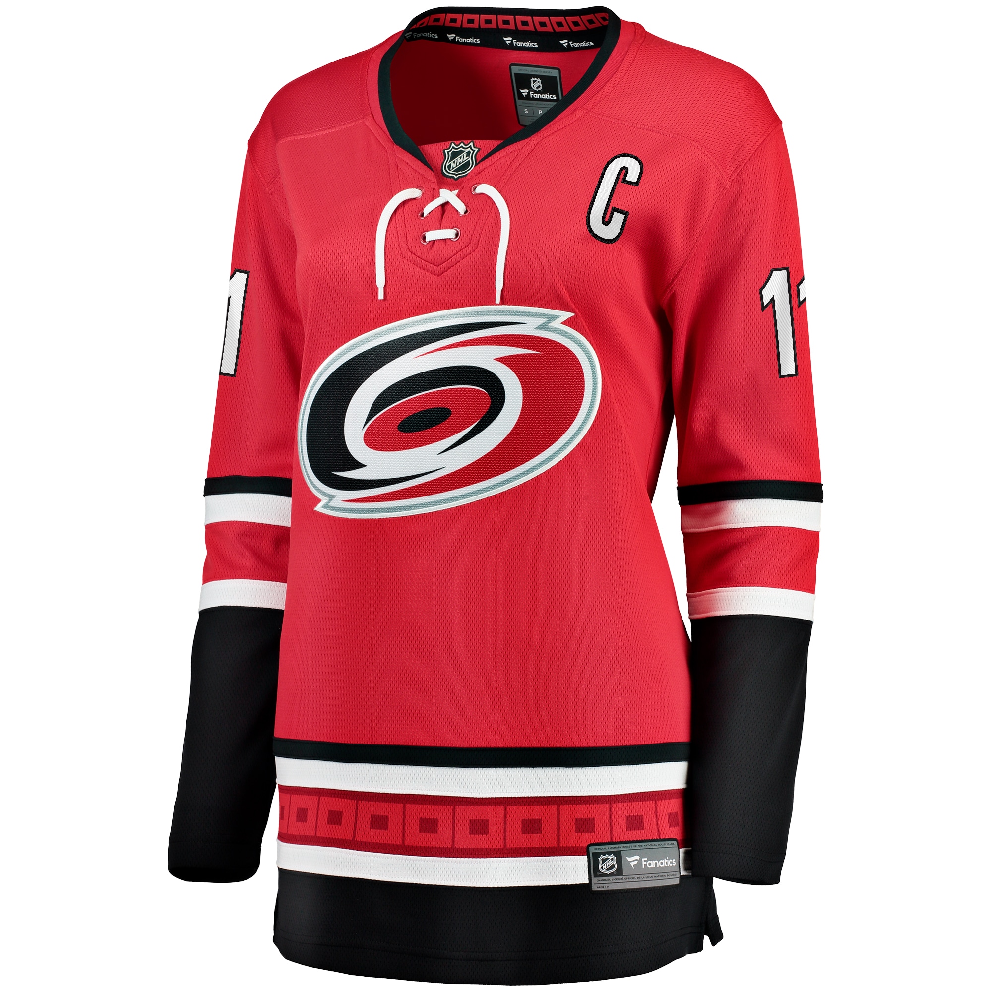 Alternative view of Women's Carolina Hurricanes Jordan Staal Red Alternate Breakaway Player Jersey - JS702 