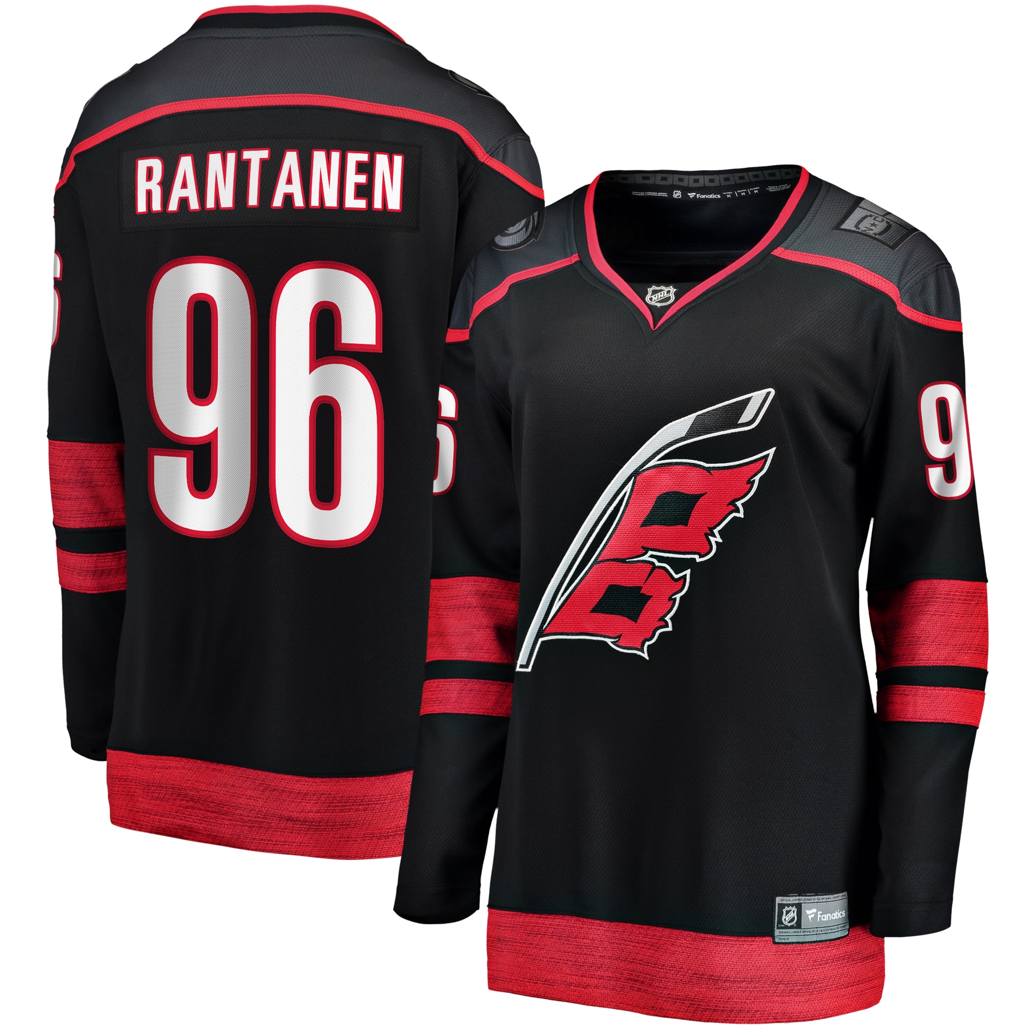Women's Carolina Hurricanes Mikko Rantanen Black Home Breakaway Player Jersey - JS649 
