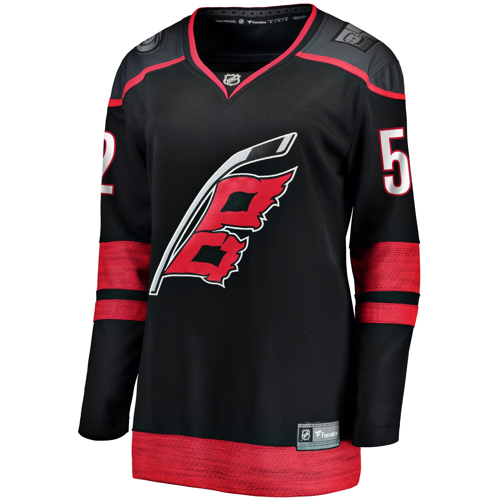 Alternative view of Women's Carolina Hurricanes Pyotr Kochetkov Black Home Premier Breakaway Player Jersey - JS171 