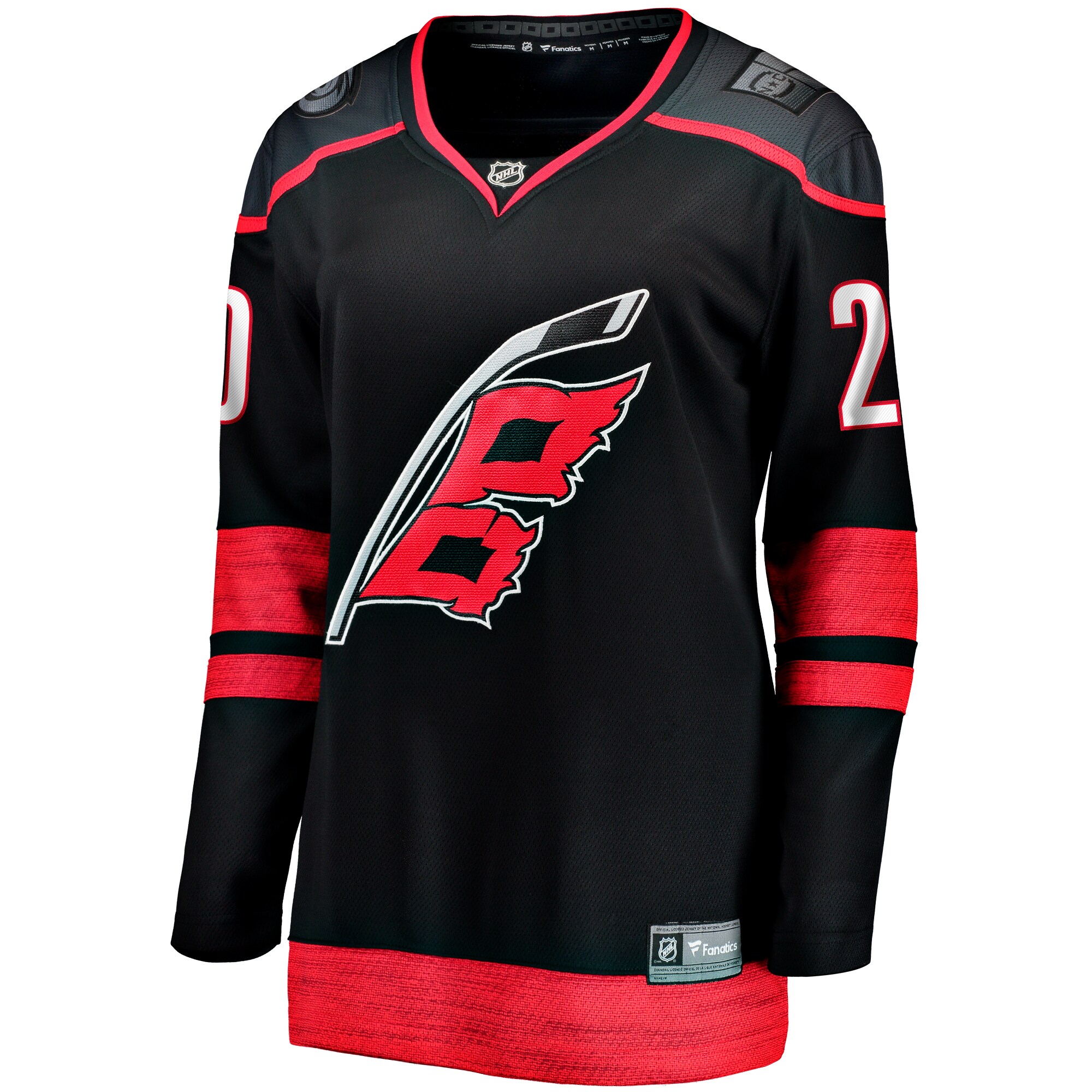 Alternative view of Women's Carolina Hurricanes Sebastian Aho Black Home Breakaway Player Jersey - JS690 