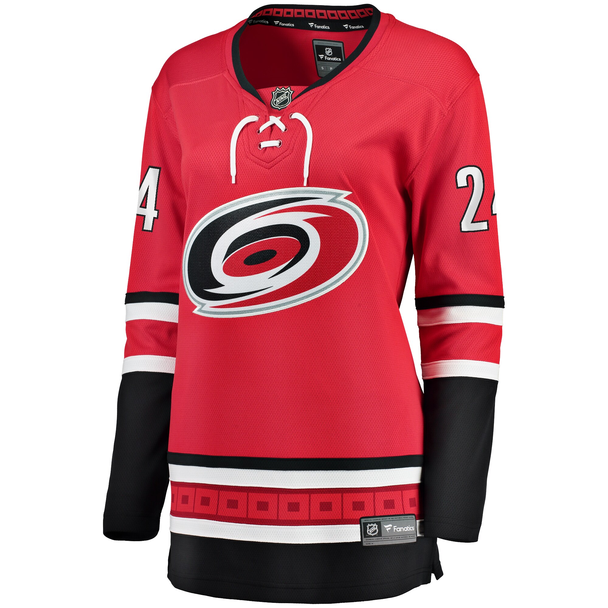Alternative view of Women's Carolina Hurricanes Seth Jarvis Red Alternate Breakaway Player Jersey - JS258 