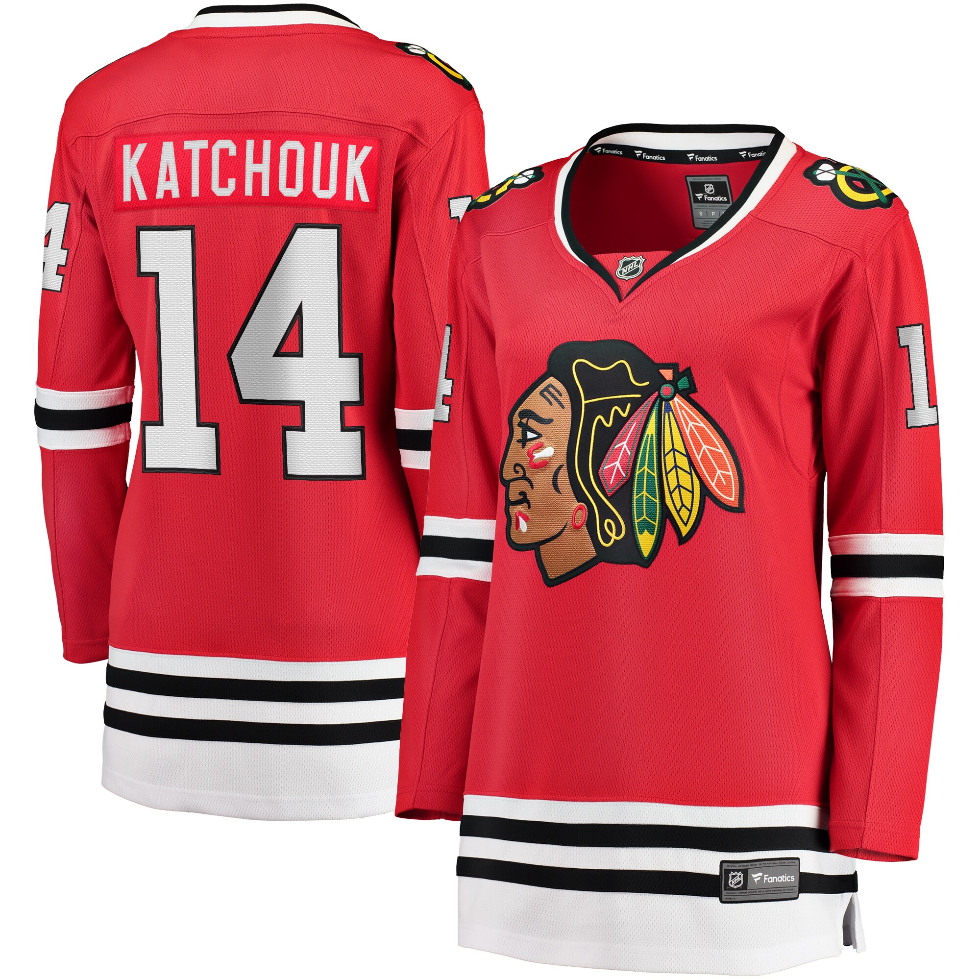 Women's Chicago Blackhawks Boris Katchouk Red Home Breakaway Player Jersey - JS552 