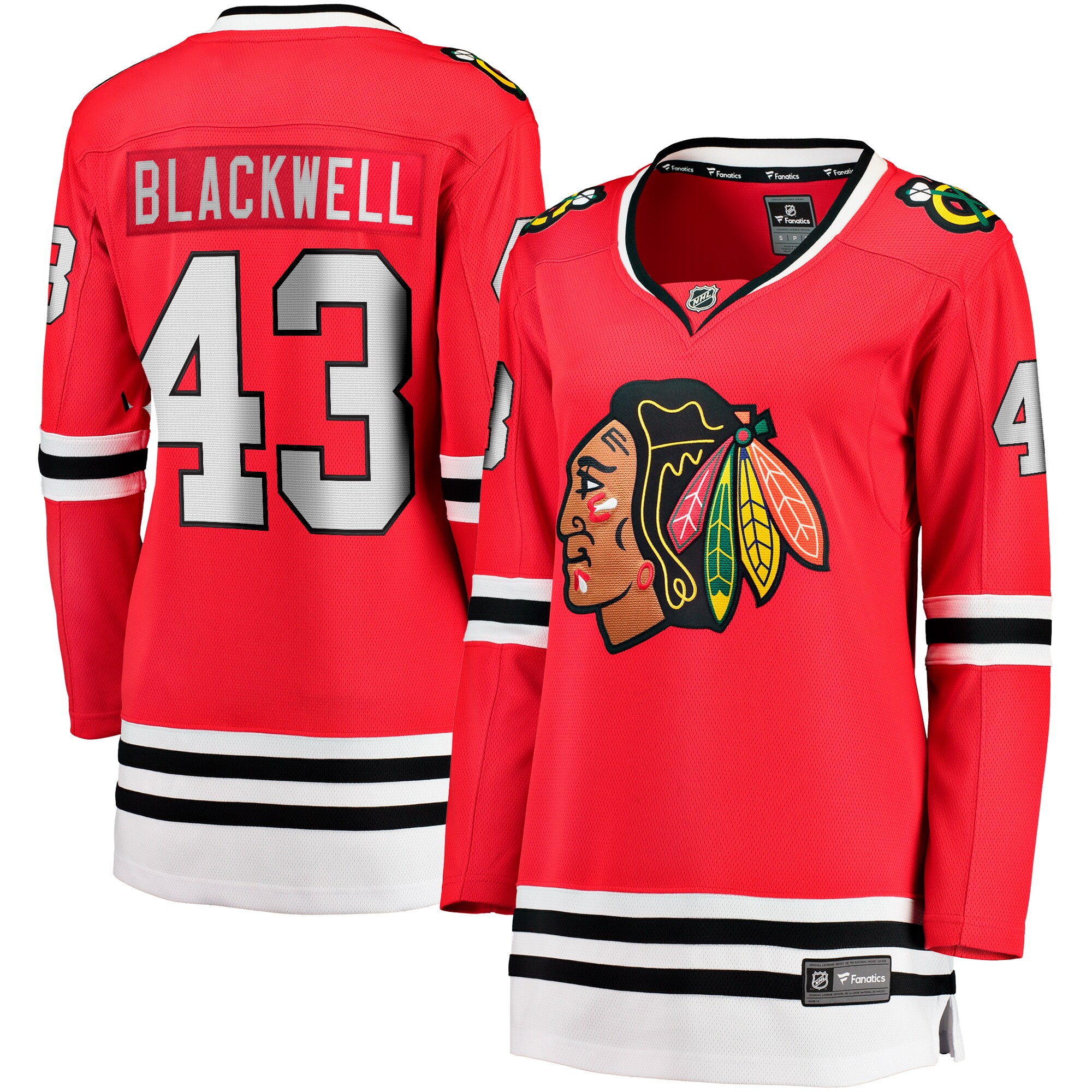 Women's Chicago Blackhawks Colin Blackwell Red Home Breakaway Player Jersey - JS329 