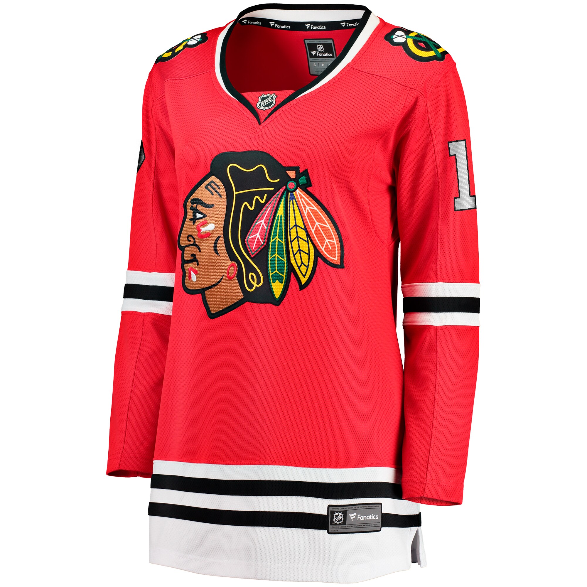Alternative view of Women's Chicago Blackhawks Nick Foligno Red Home Breakaway Player Jersey - JS958 