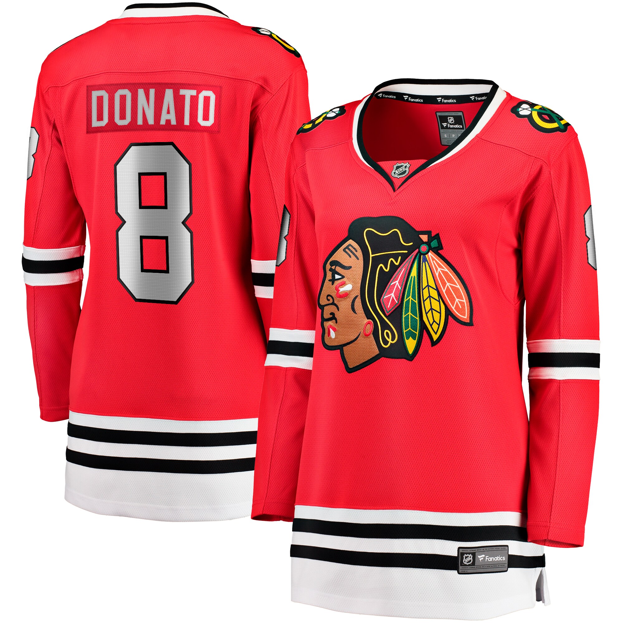 Women's Chicago Blackhawks Ryan Donato Red Home Breakaway Player Jersey - JS464 