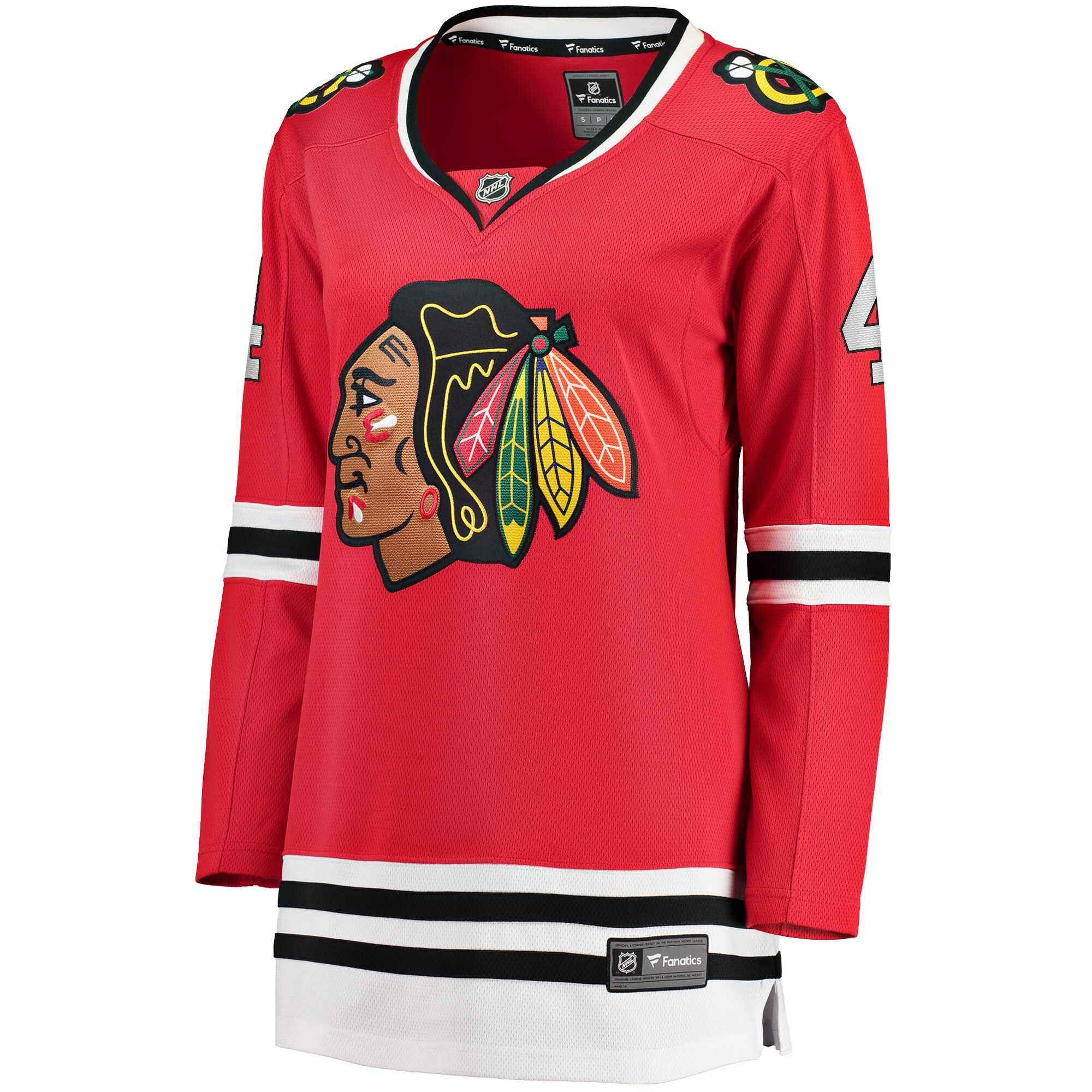 Alternative view of Women's Chicago Blackhawks Seth Jones Red Home Breakaway Player Jersey - JS716 