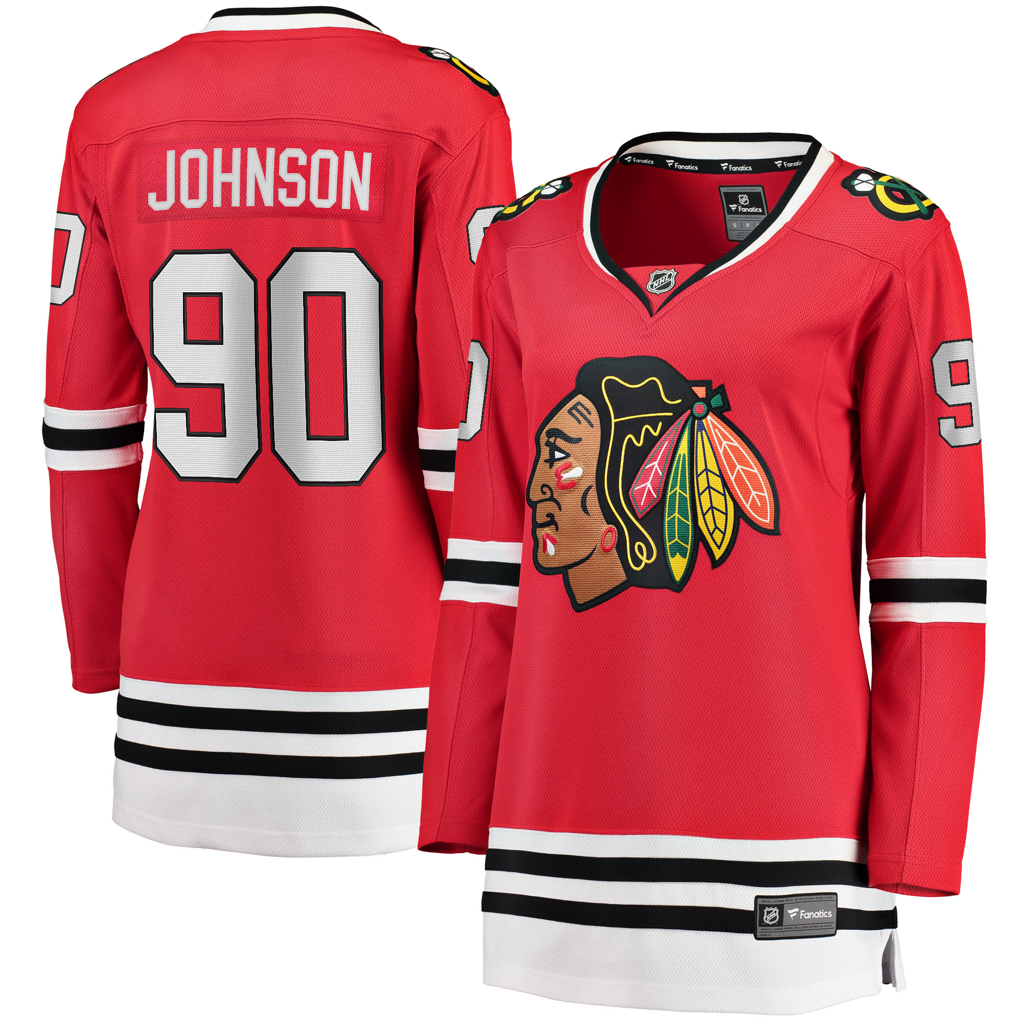 Women's Chicago Blackhawks Tyler Johnson Red Breakaway Player Jersey - JS521 