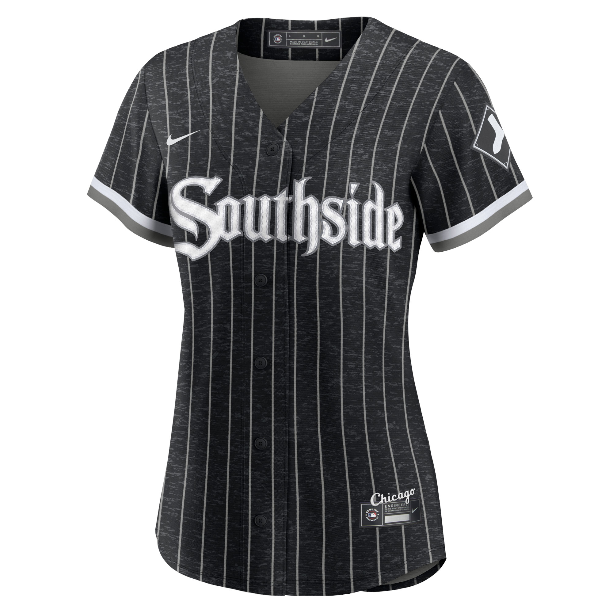 Alternative view of Women's Chicago White Sox Yoan Moncada Black City Connect Player Jersey