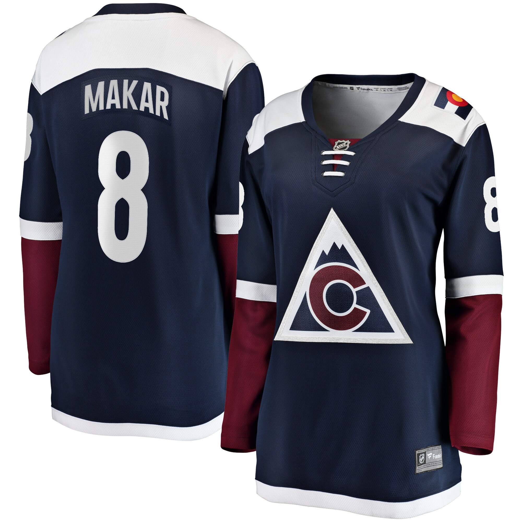 Women's Colorado Avalanche Cale Makar Navy Alternate Premier Breakaway Player Jersey - JS683 