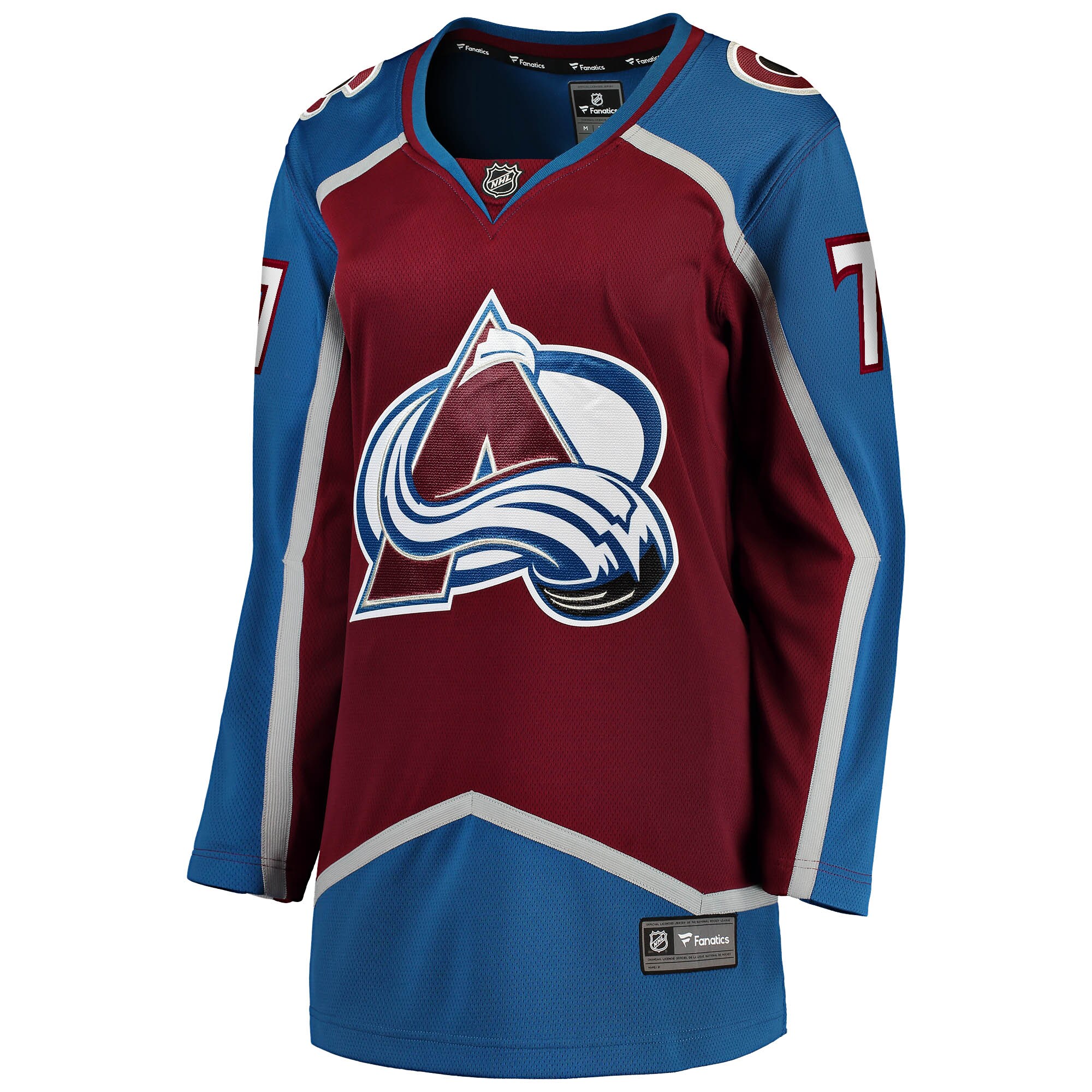 Alternative view of Women's Colorado Avalanche Devon Toews Burgundy Home Breakaway Player Jersey - JS362 