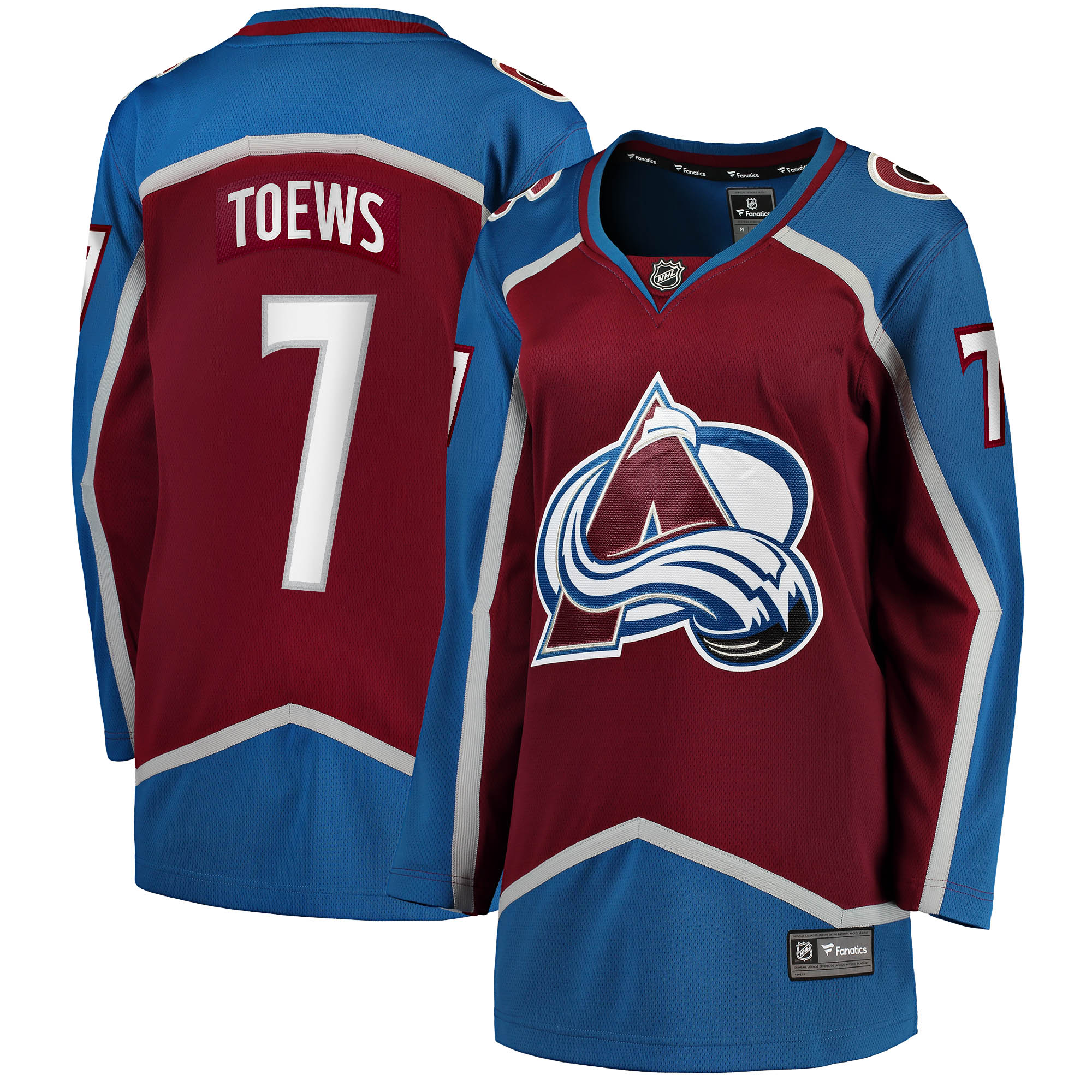 Women's Colorado Avalanche Devon Toews Burgundy Home Breakaway Player Jersey - JS362 