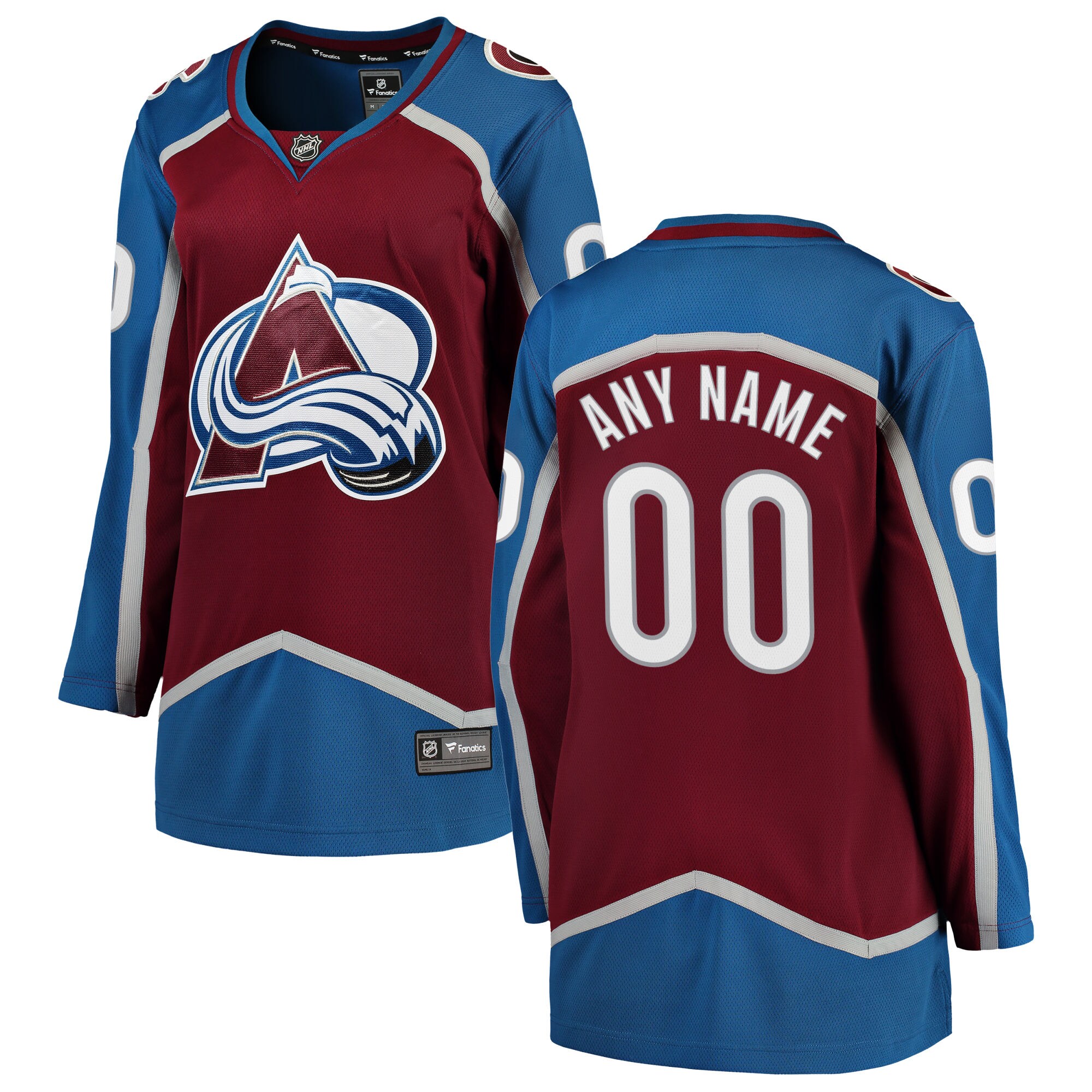 Women's Colorado Avalanche Maroon Home Breakaway Custom Jersey - JS255 