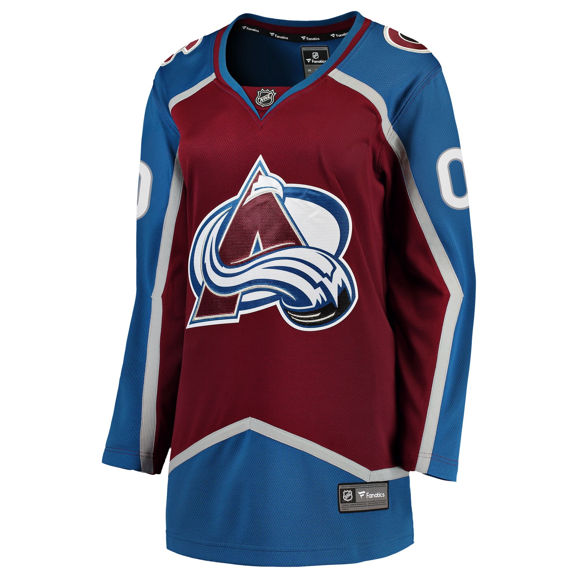 Alternative view of Women's Colorado Avalanche Maroon Home Breakaway Custom Jersey - JS255 