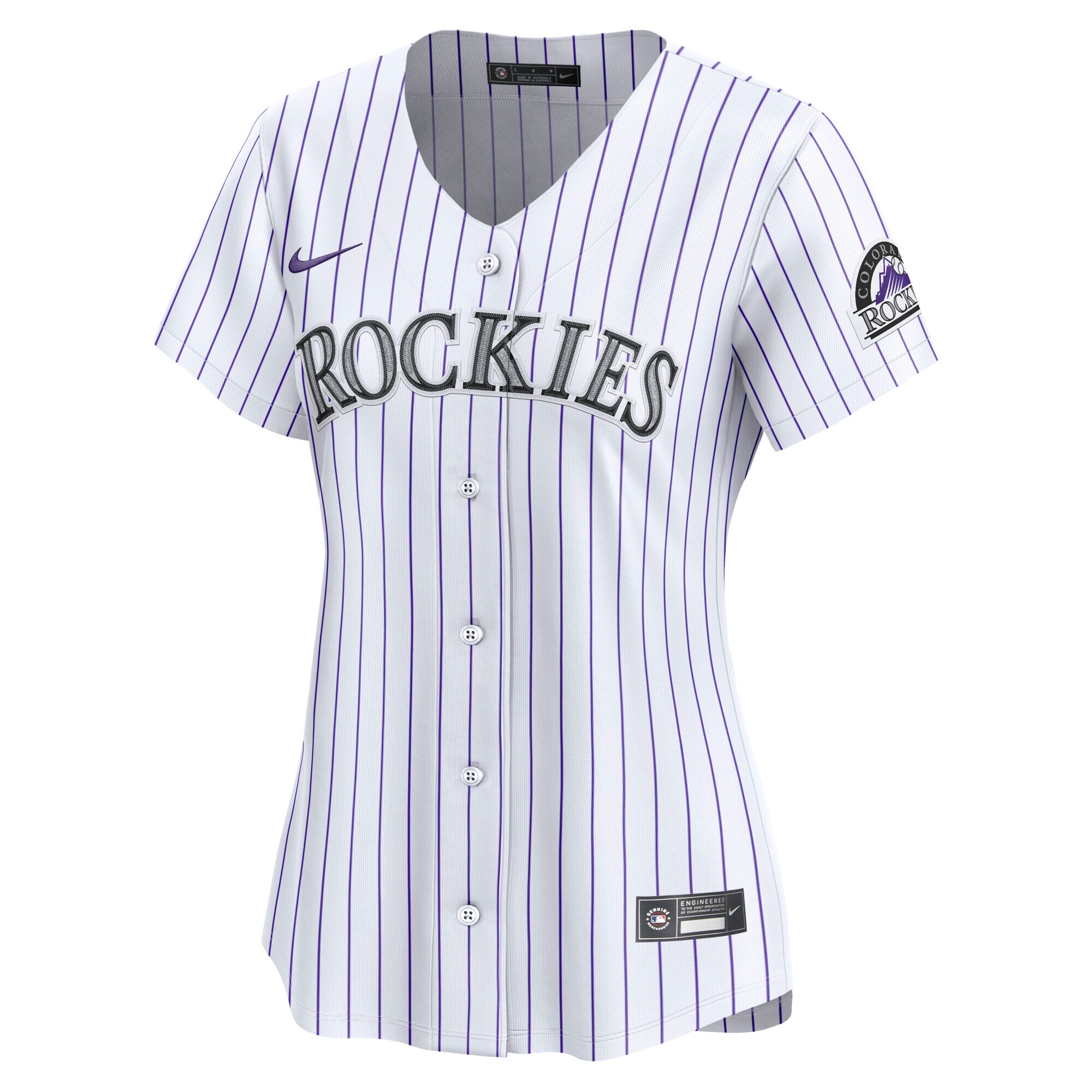 Alternative view of Women's Colorado Rockies White Home Limited Jersey