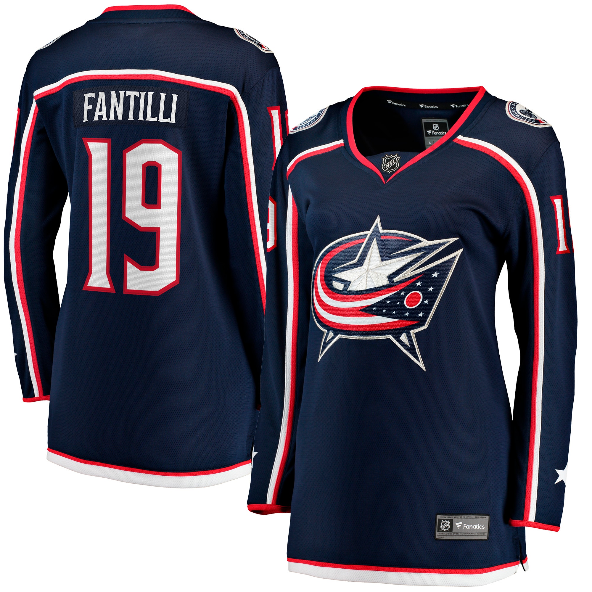 Women's Columbus Blue Jackets Adam Fantilli Navy Home Premier Breakaway Player Jersey - JS602 