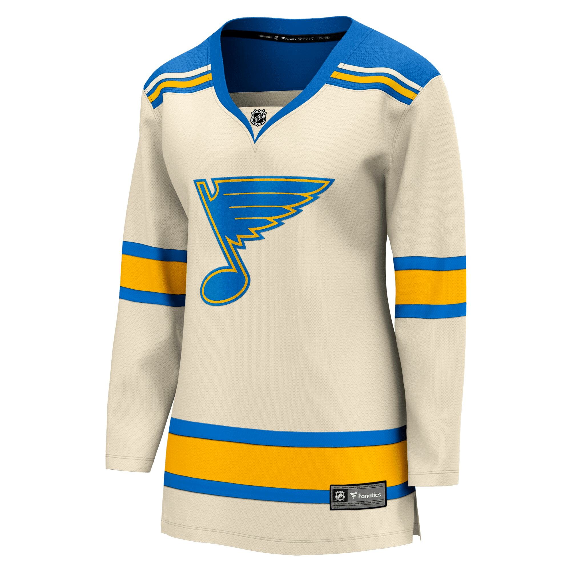 Alternative view of Women's Cream St. Louis Blues 2022 Winter Classic Breakaway Jersey Jersey - JS682 