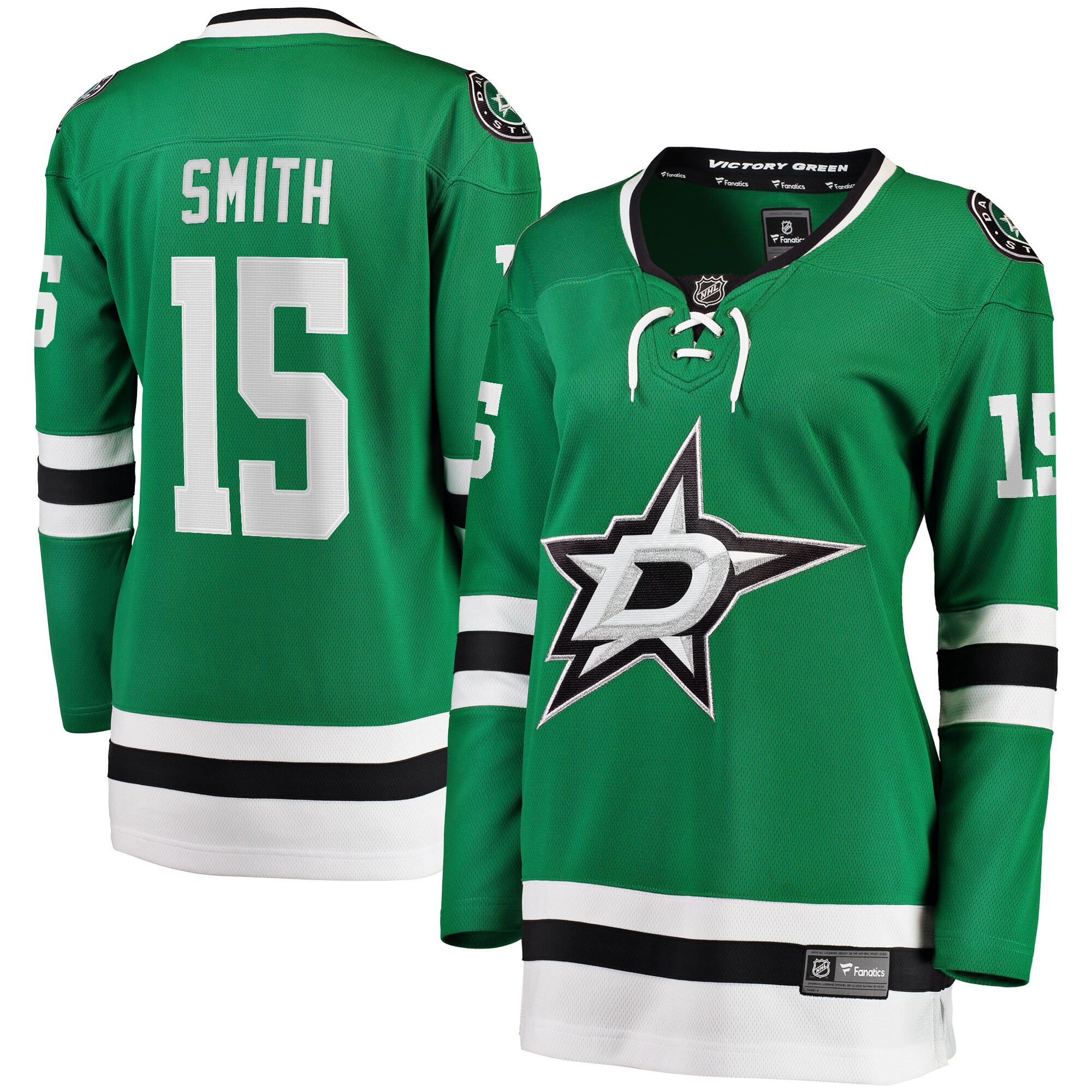 Women's Dallas Stars Craig Smith Kelly Green Home Breakaway Player Jersey - JS205 