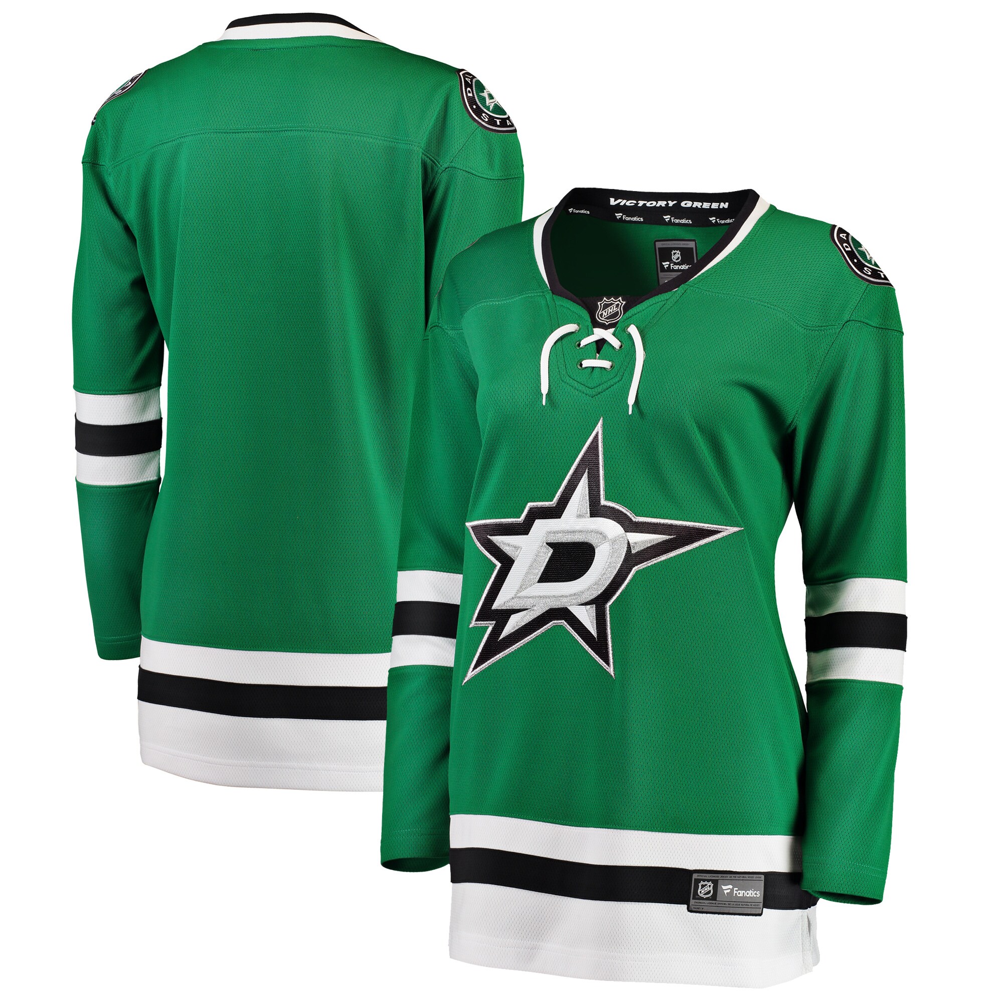 Women's Dallas Stars Green Breakaway Home Jersey - JS480 