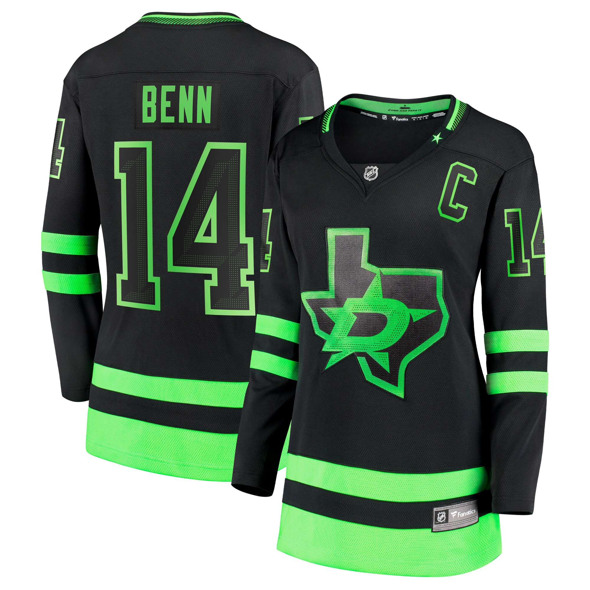 Women's Dallas Stars Jamie Benn Black Alternate Premier Breakaway Player Jersey - JS495 
