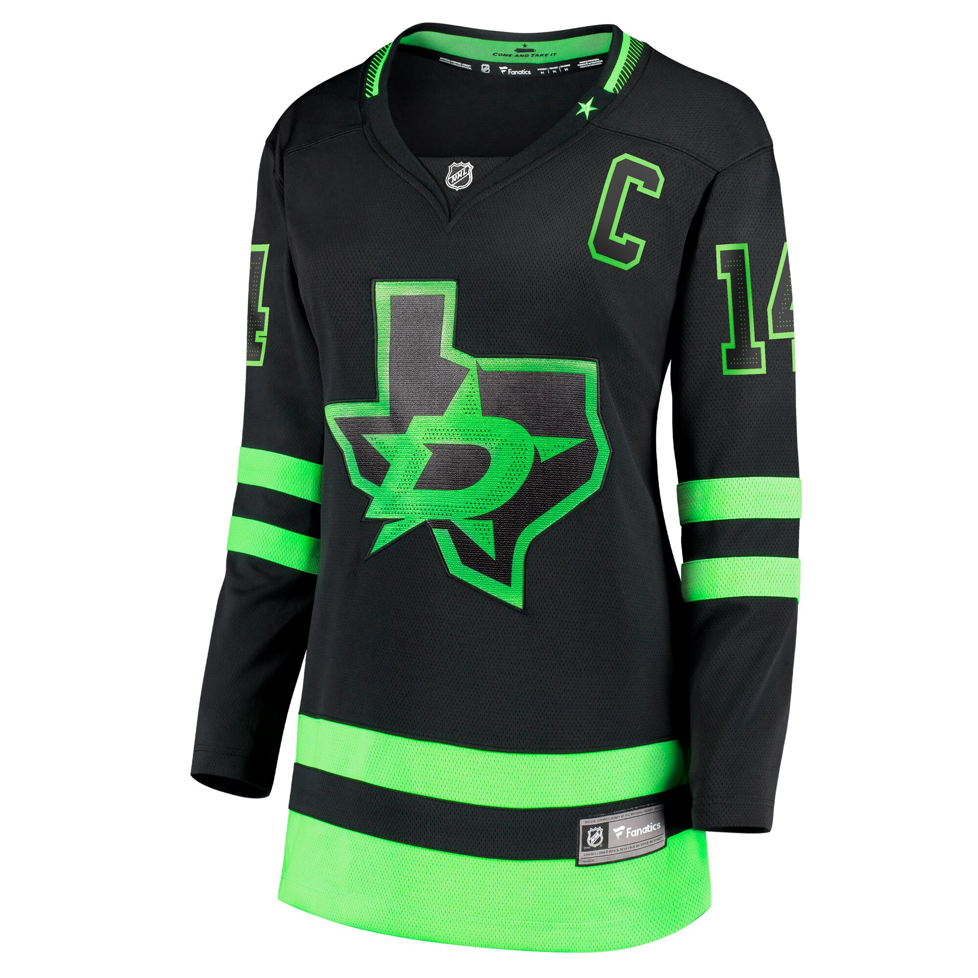 Alternative view of Women's Dallas Stars Jamie Benn Black Alternate Premier Breakaway Player Jersey - JS896 