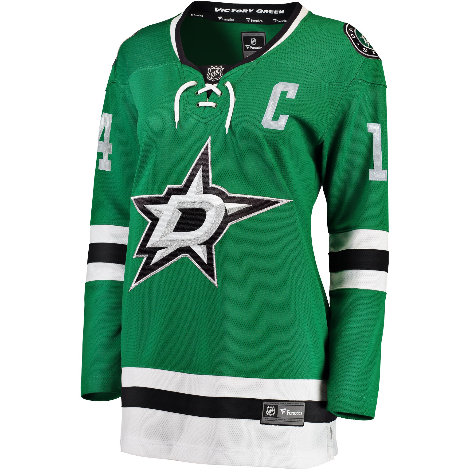 Alternative view of Women's Dallas Stars Jamie Benn Green Home Breakaway Player Jersey - JS288 