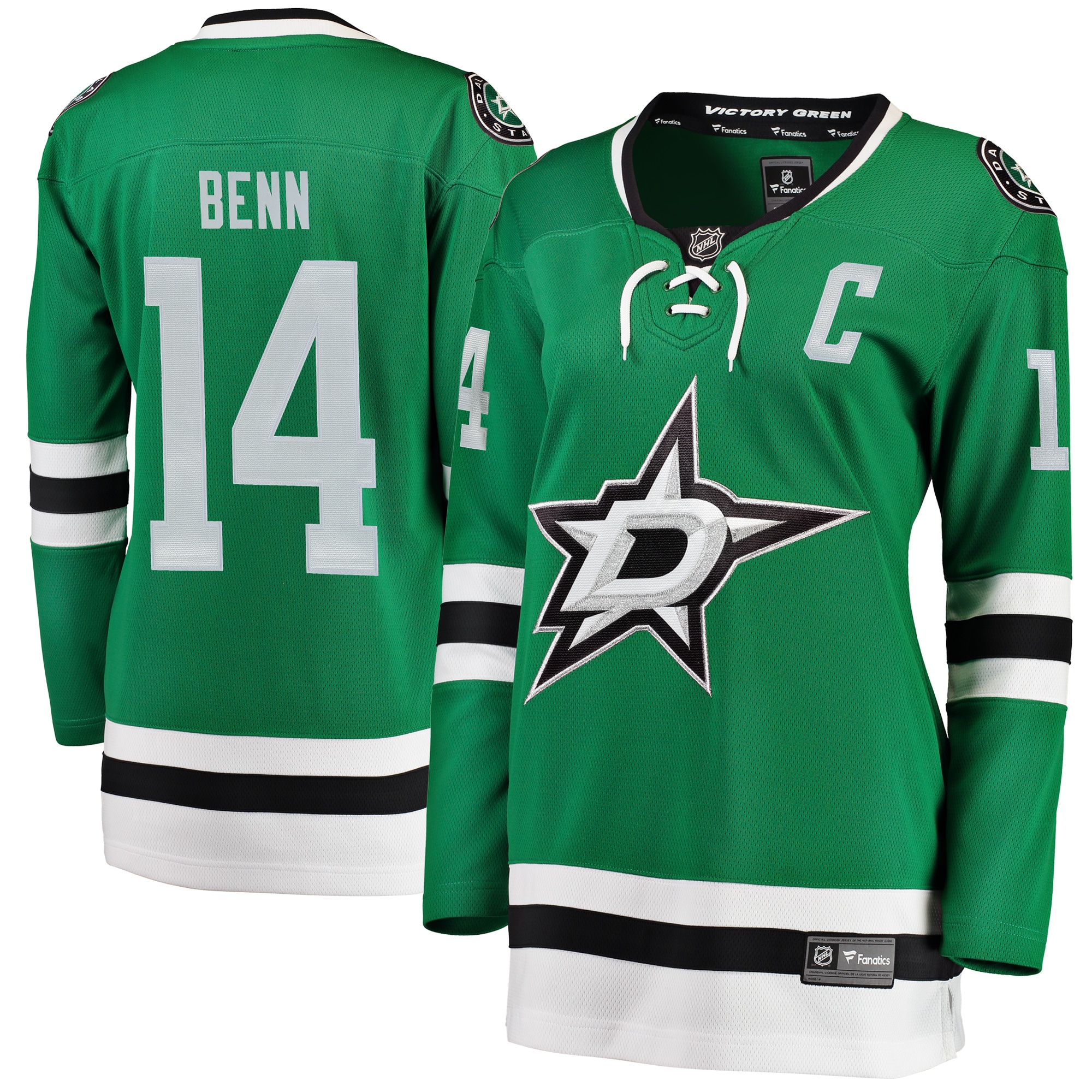 Women's Dallas Stars Jamie Benn Green Home Breakaway Player Jersey - JS288 