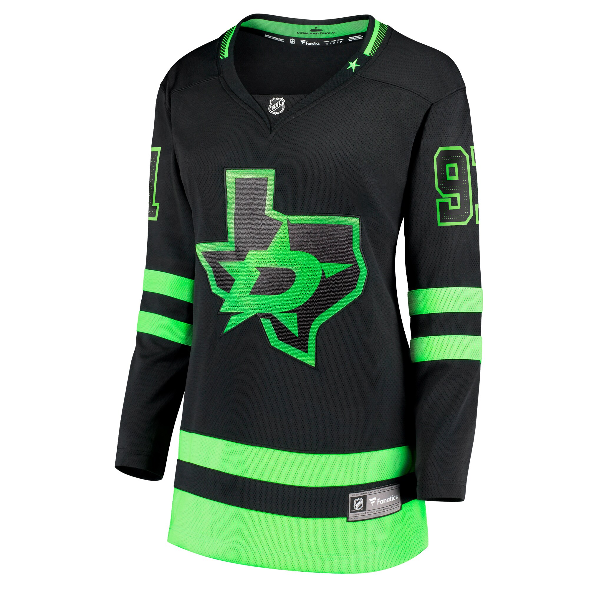 Alternative view of Women's Dallas Stars Tyler Seguin Black Alternate Premier Breakaway Player Jersey - JS383 