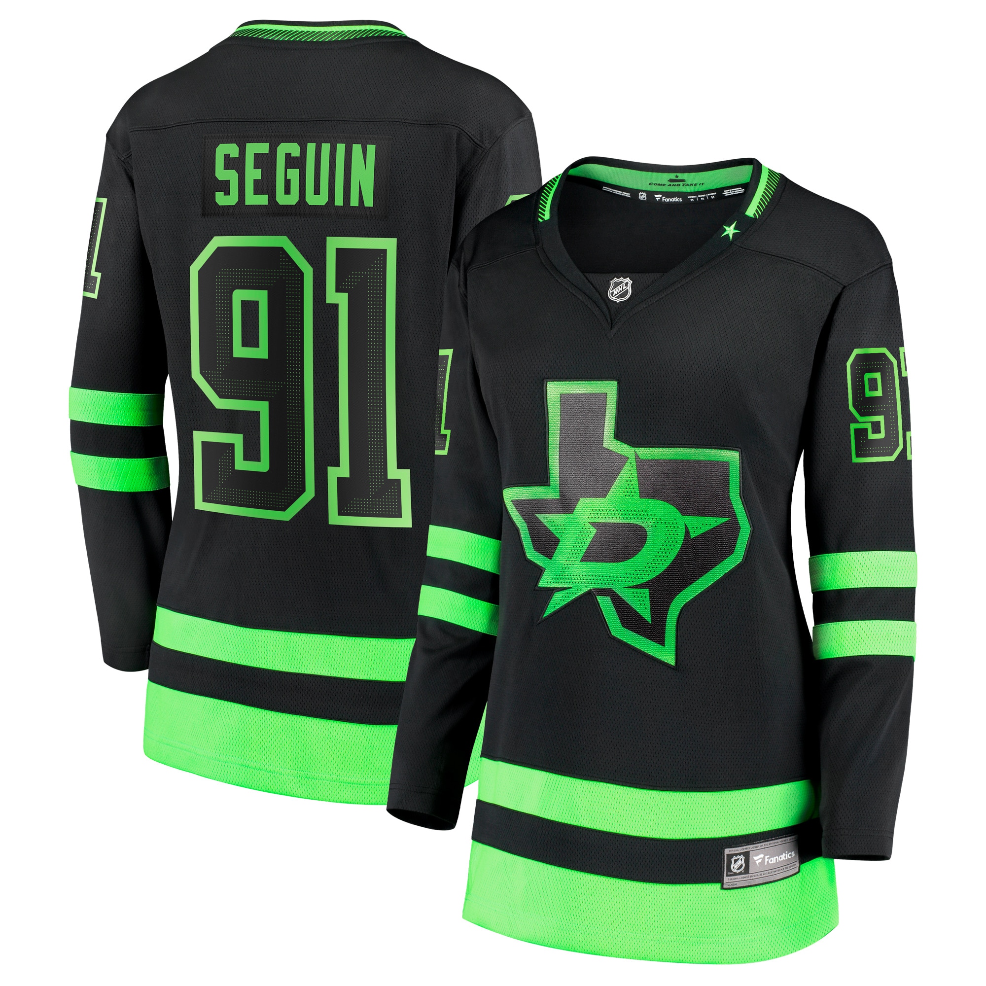Women's Dallas Stars Tyler Seguin Black Alternate Premier Breakaway Player Jersey - JS431 