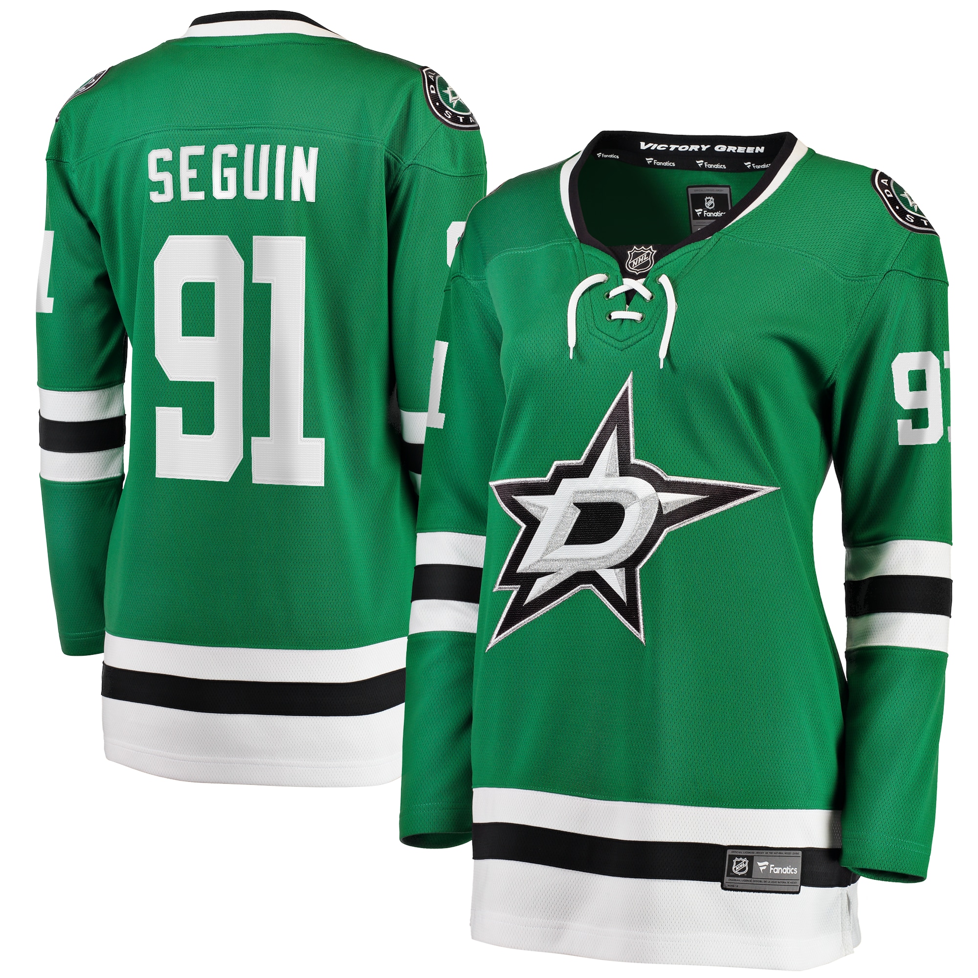 Women's Dallas Stars Tyler Seguin Kelly Green Home Breakaway Player Jersey - JS583 