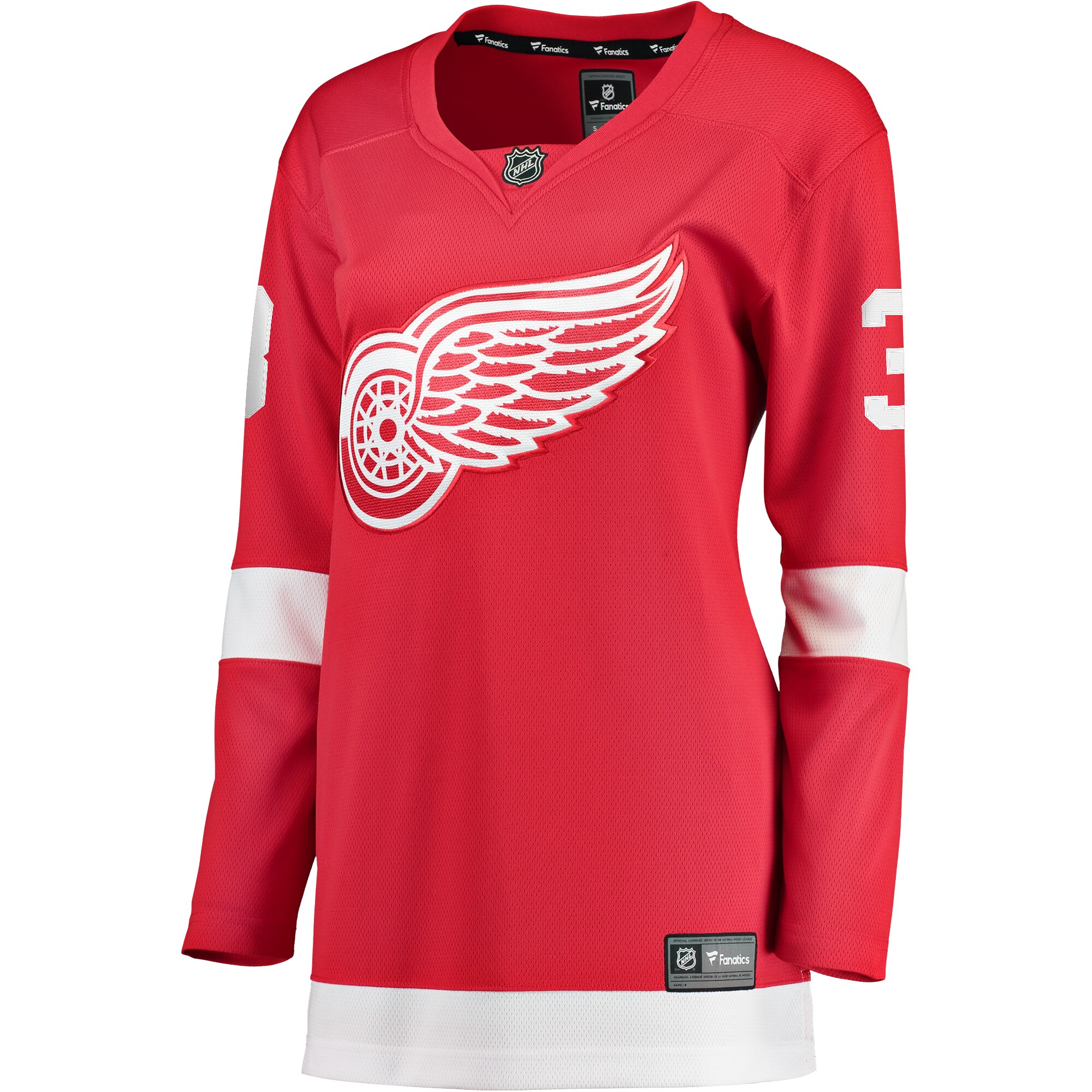 Alternative view of Women's Detroit Red Wings Justin Holl Red Home Breakaway Player Jersey - JS947 