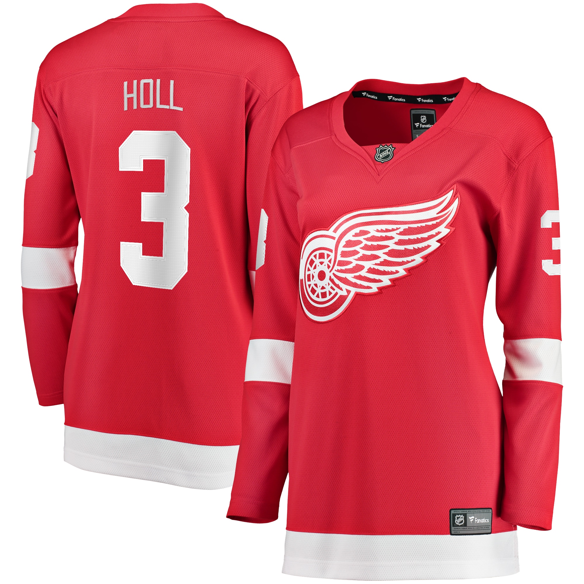 Women's Detroit Red Wings Justin Holl Red Home Breakaway Player Jersey - JS947 