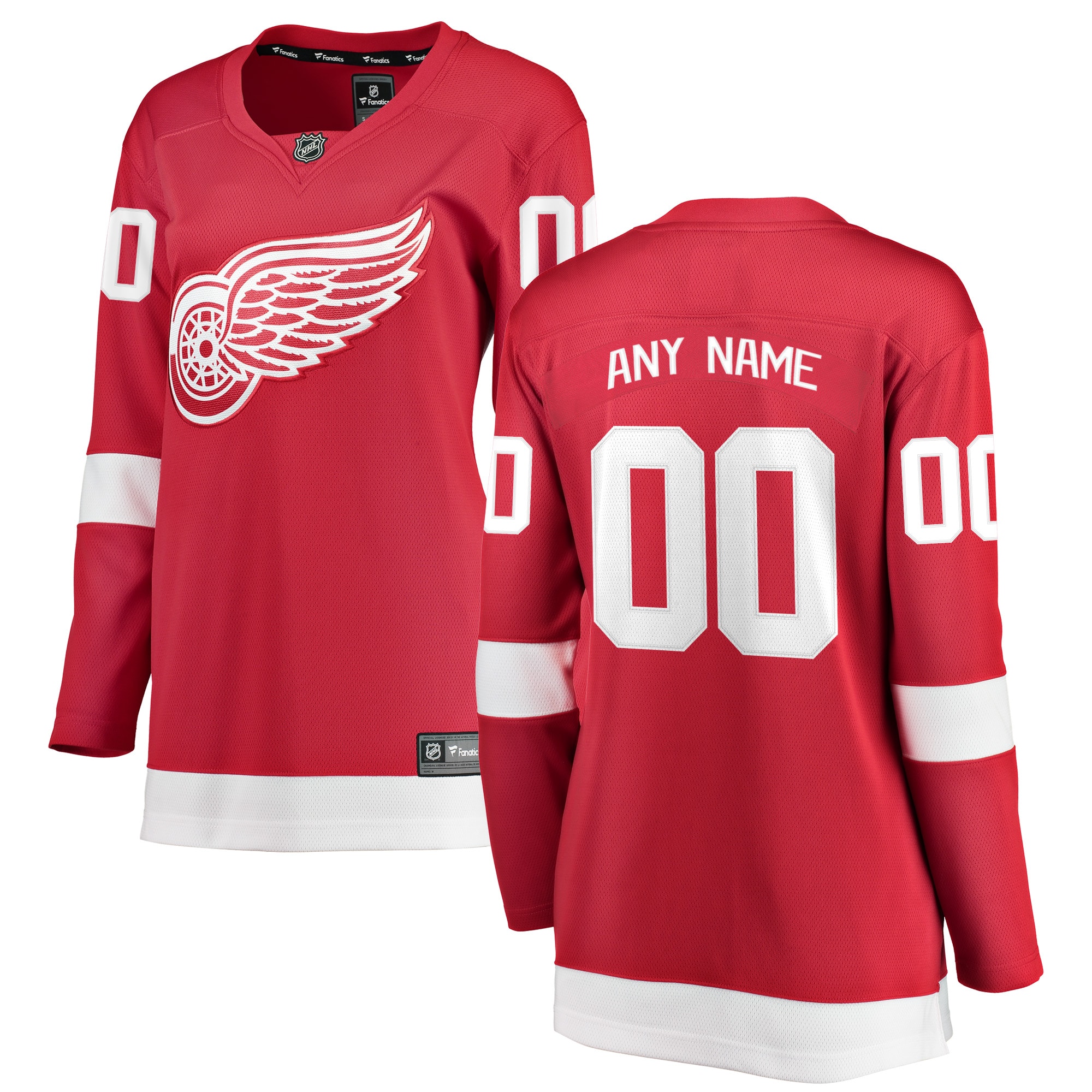 Women's Detroit Red Wings Red Home Breakaway Custom Jersey - JS967 