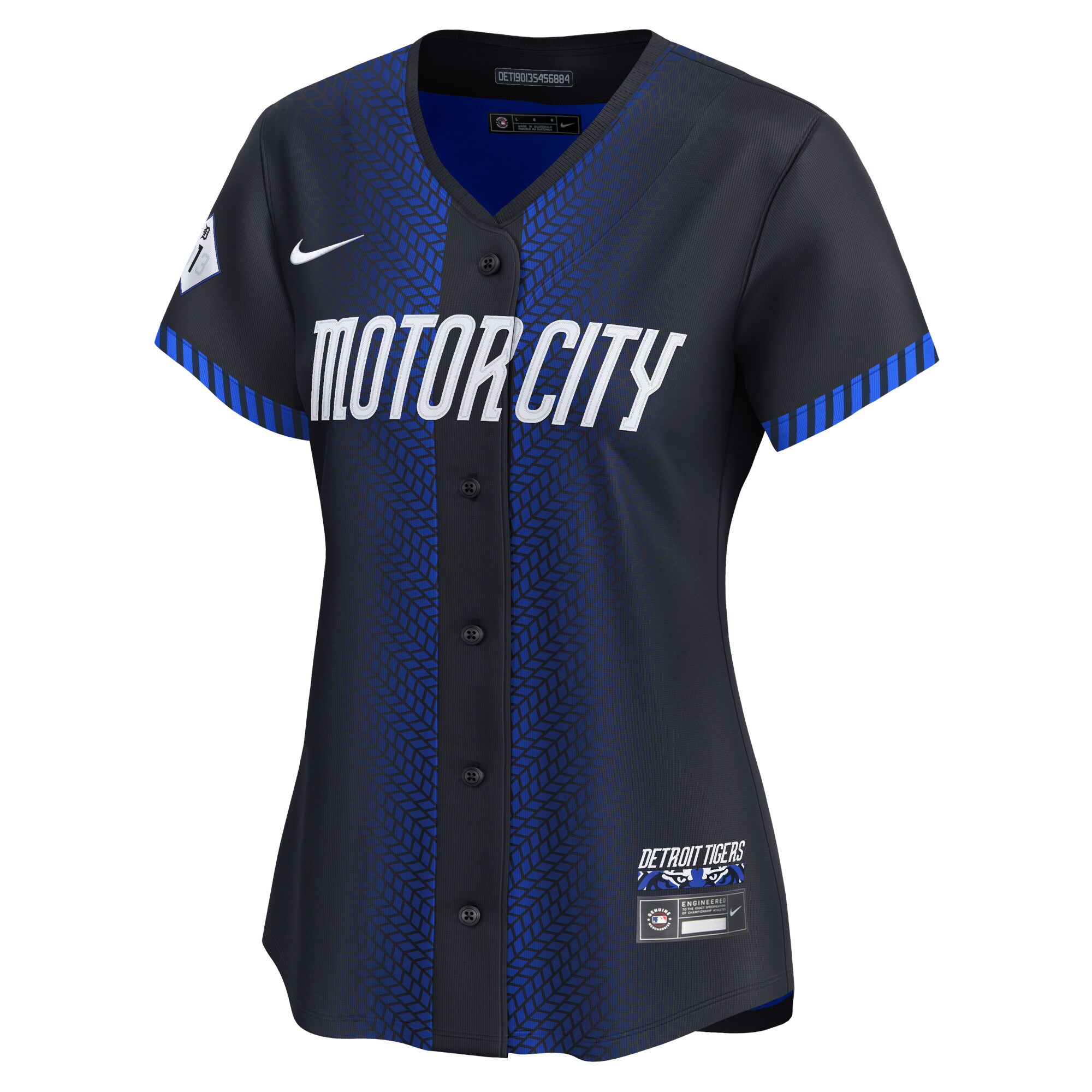 Alternative view of Women's Detroit Tigers Javier Baez Navy 2024 City Connect Limited Jersey