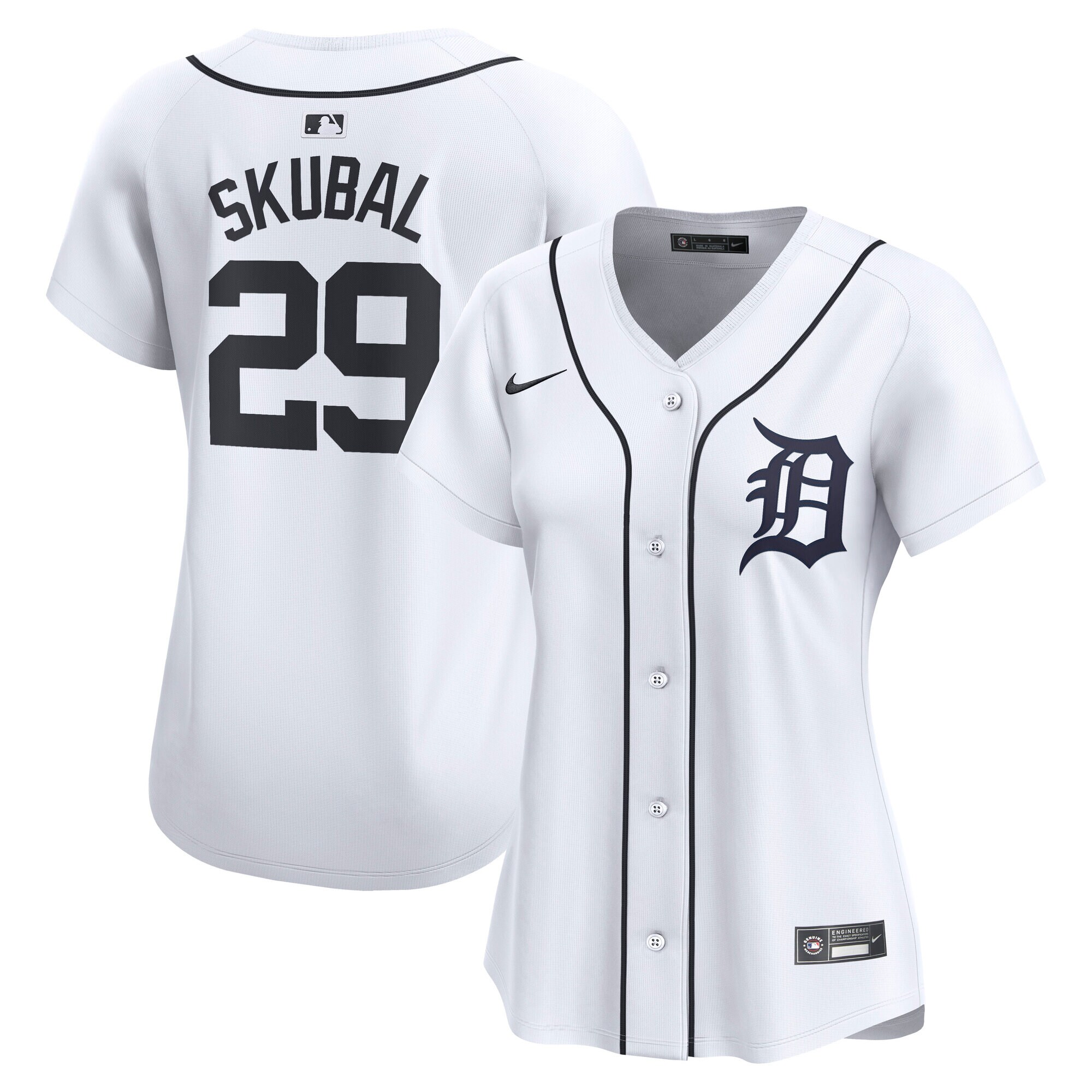 Women's Detroit Tigers Tarik Skubal White Limited Player Jersey