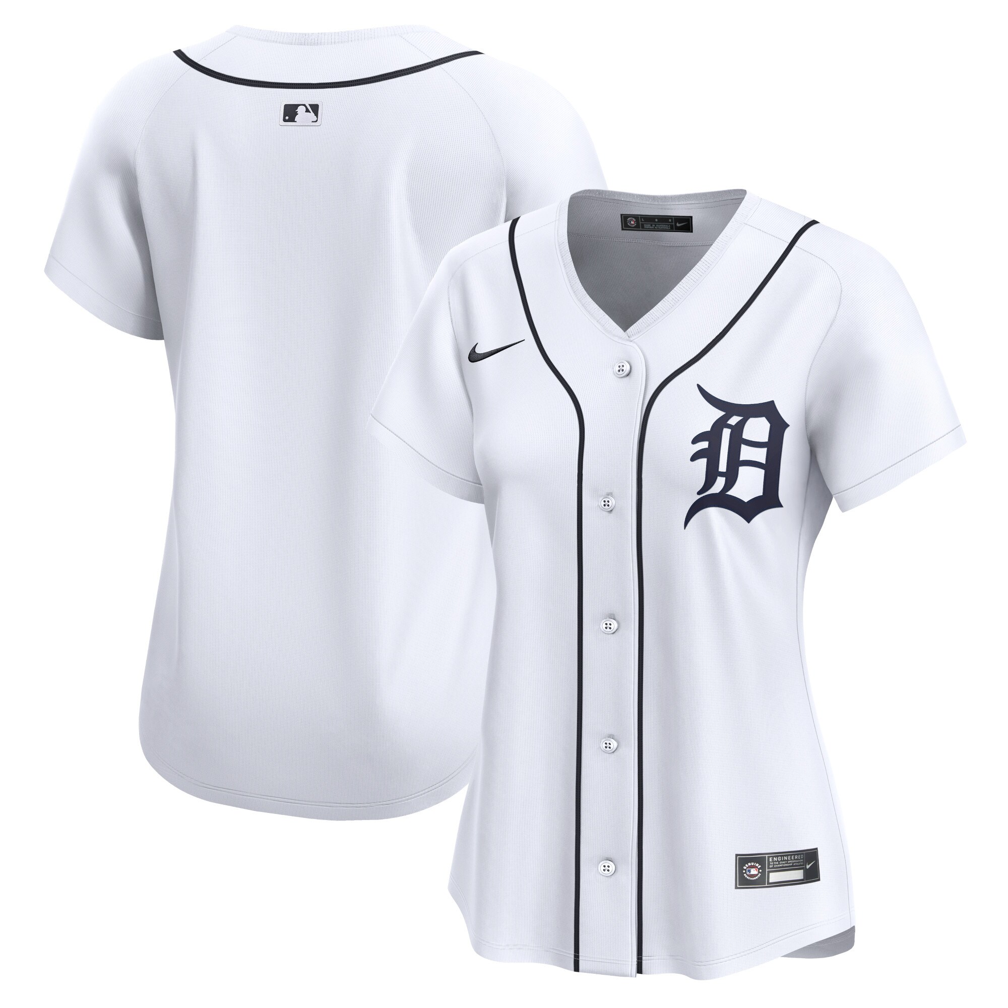Women's Detroit Tigers White Home Limited Jersey