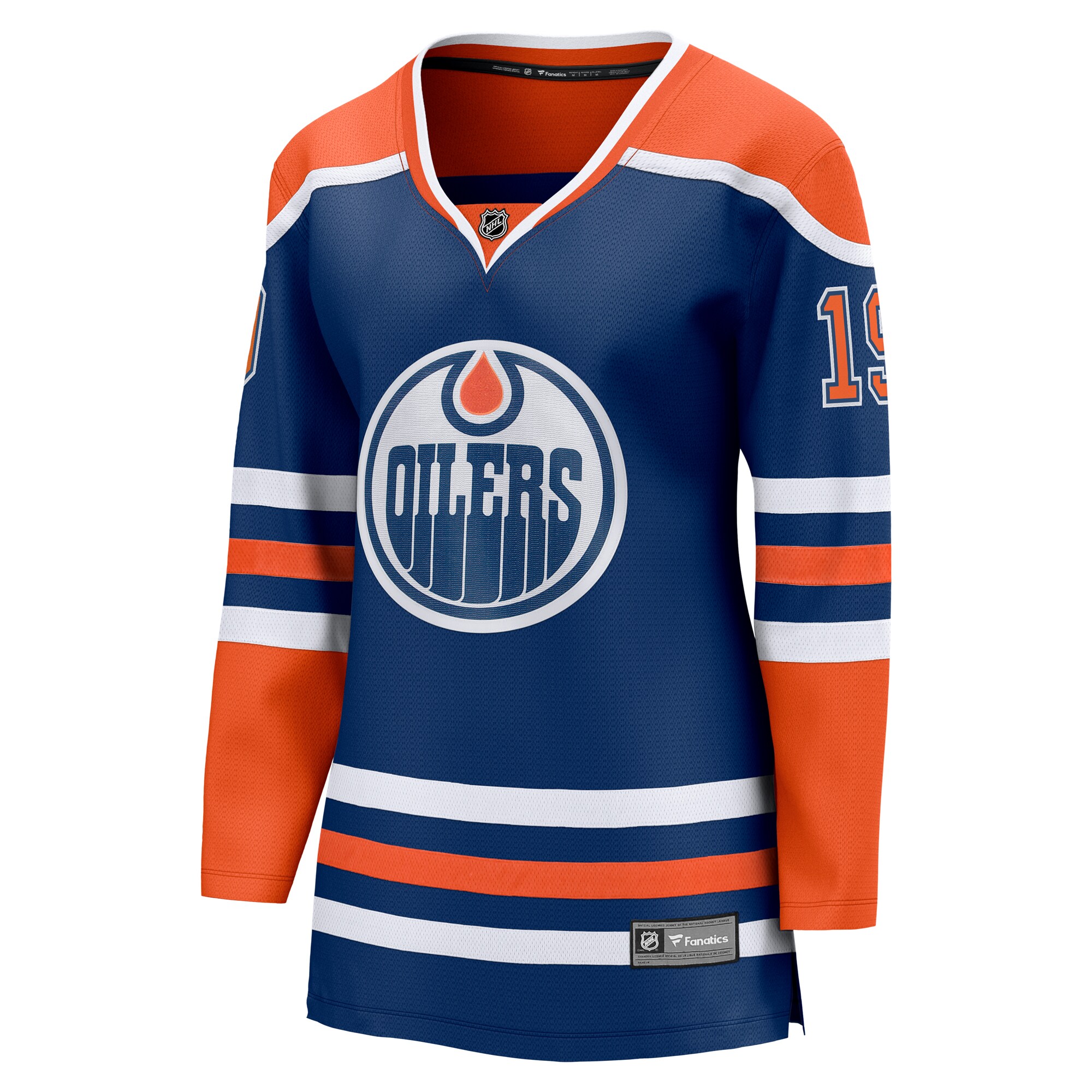 Alternative view of Women's Edmonton Oilers Adam Henrique Royal Home Breakaway Player Jersey - JS332 