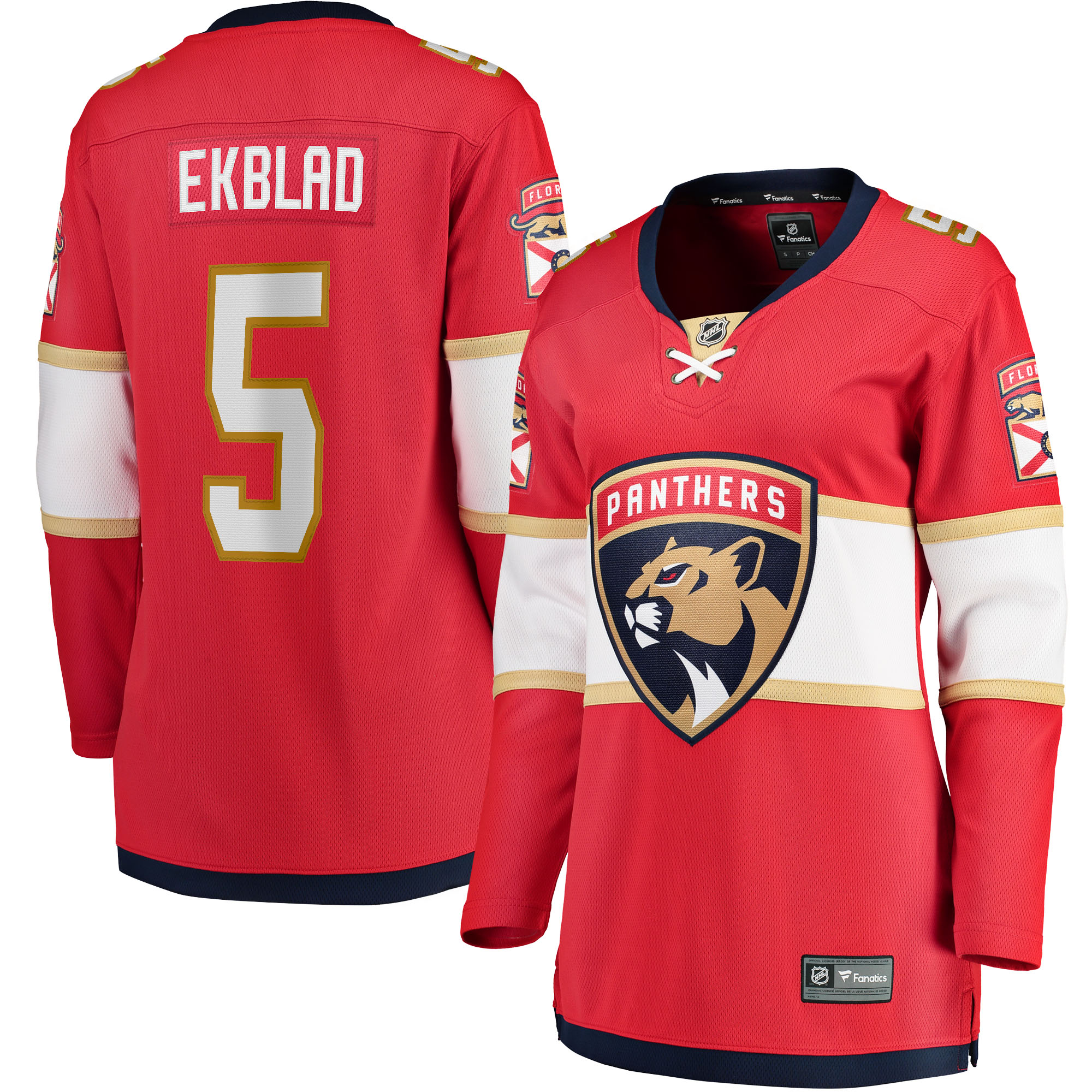 Women's Florida Panthers Aaron Ekblad Red Home Team Breakaway Player Jersey - JS328 